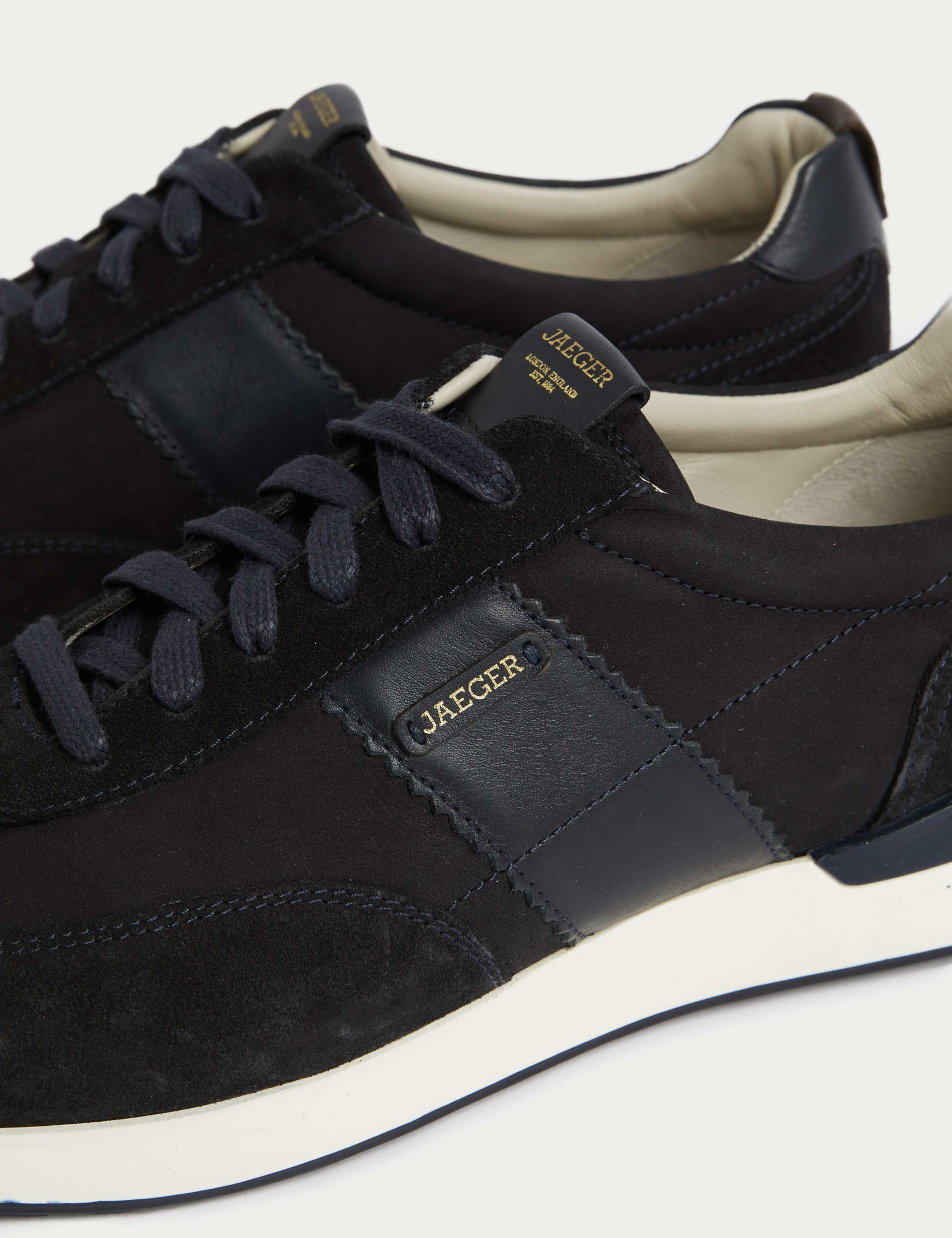 Leather Lace Up Trainers 3 of 4