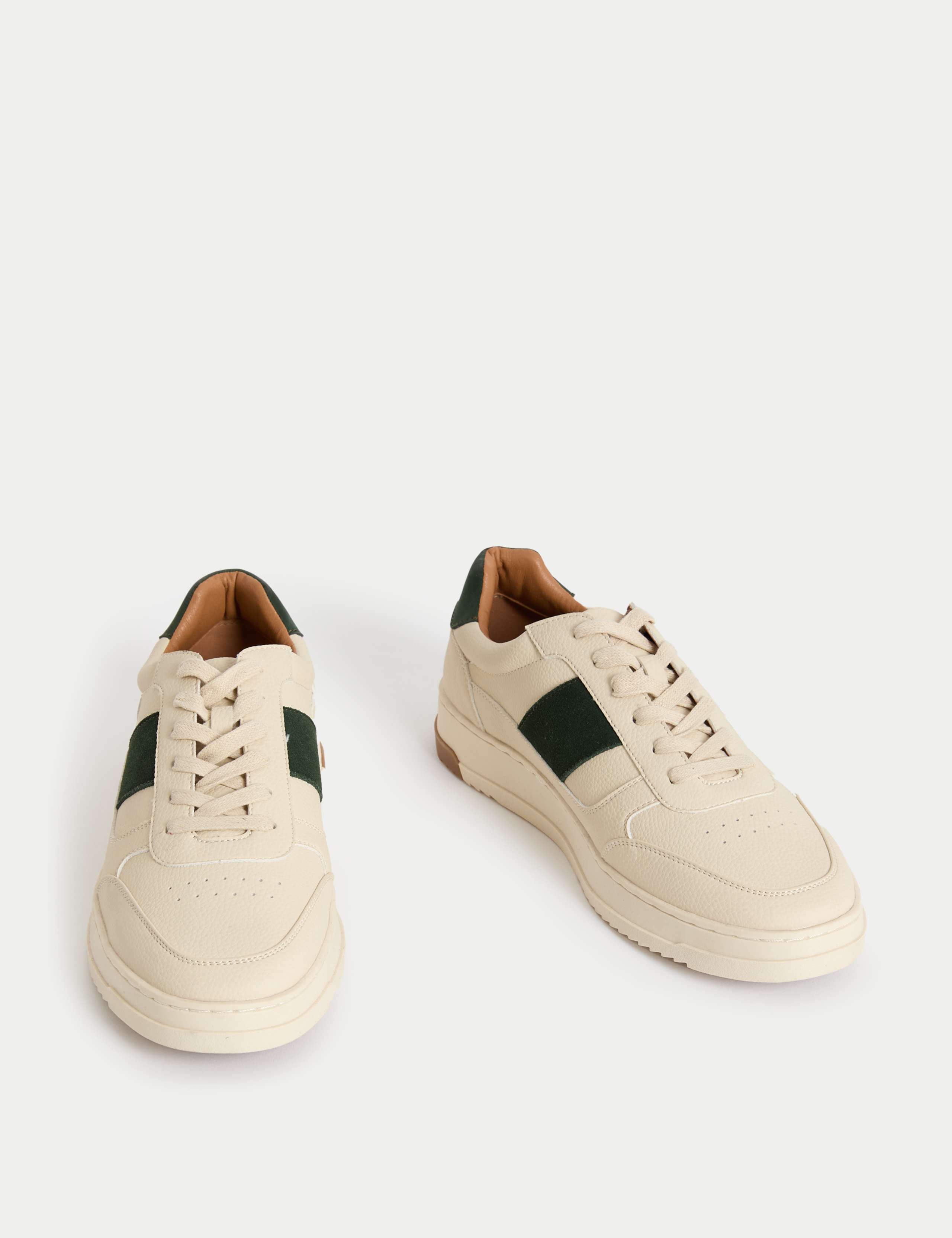 Lace Up Retro Court Trainers 2 of 4