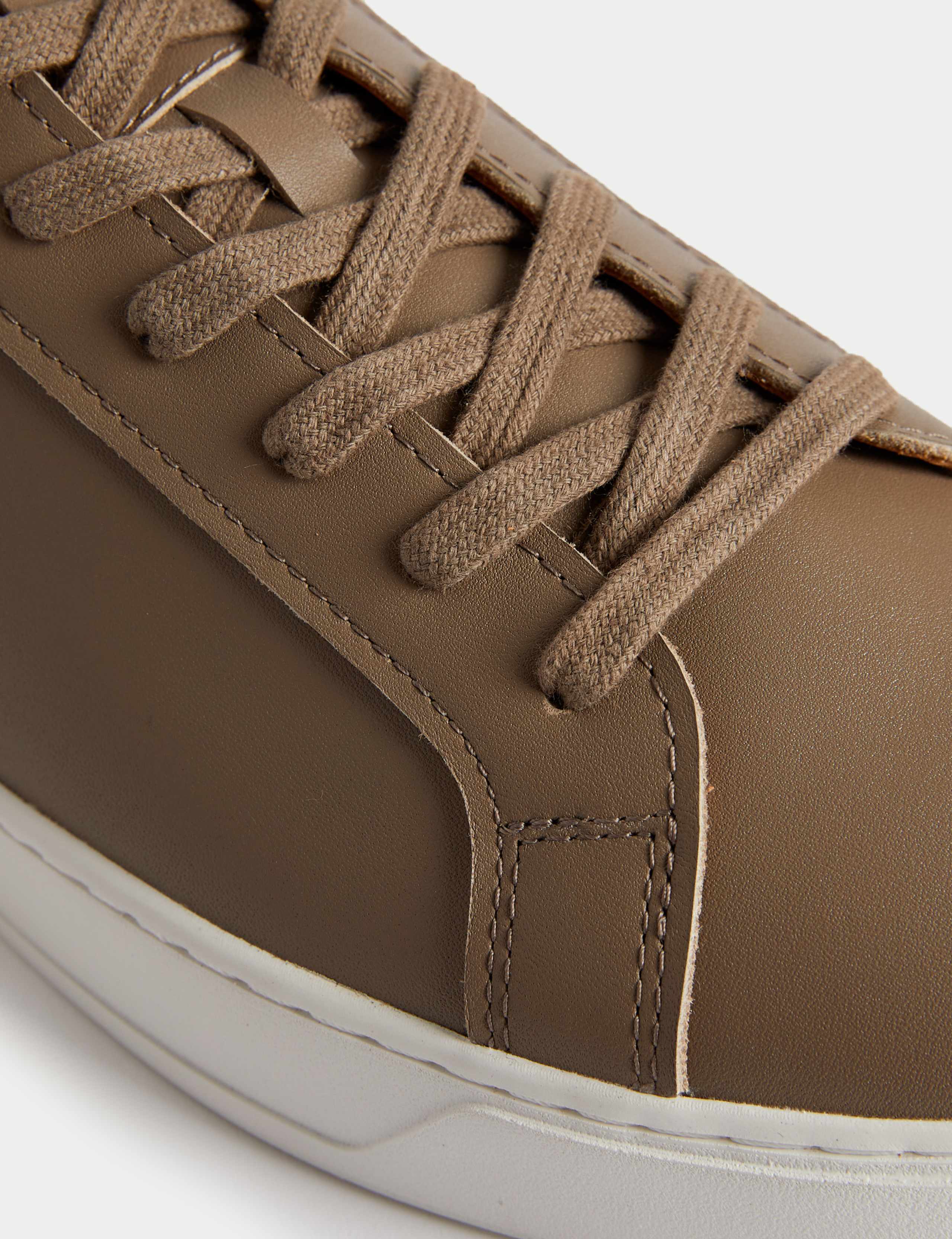 Leather Lace-Up Trainers 3 of 4