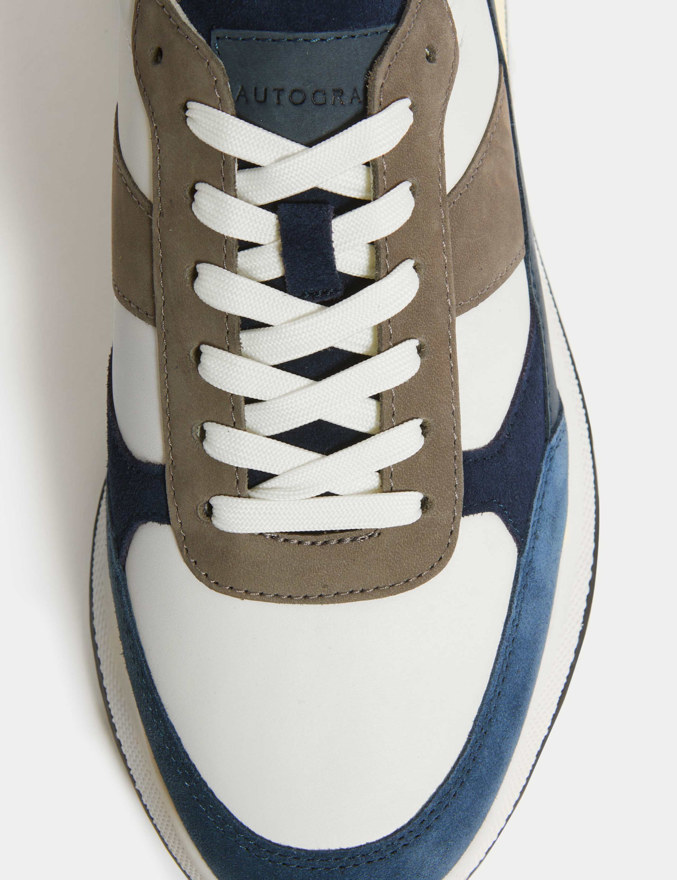 Leather Lace Up Trainers 3 of 4