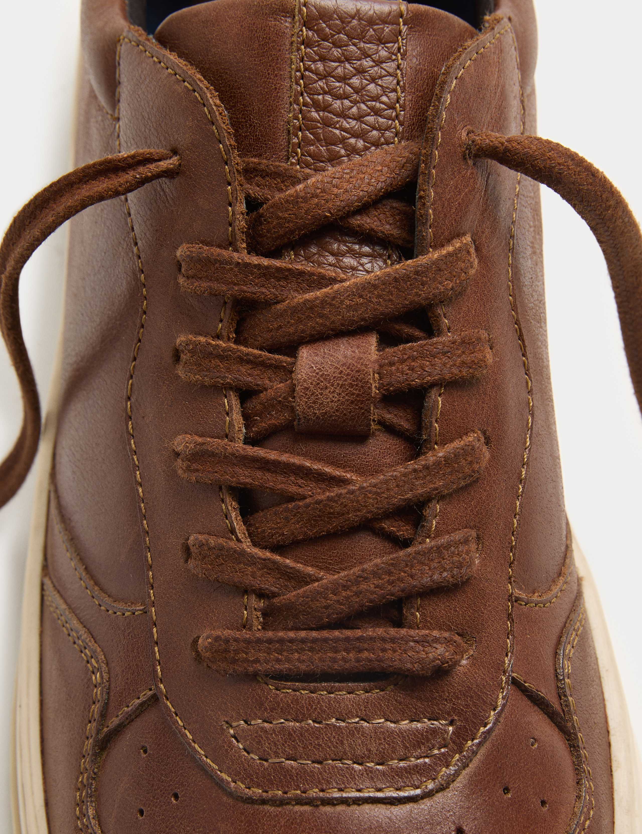 Leather Lace up Trainers 3 of 3