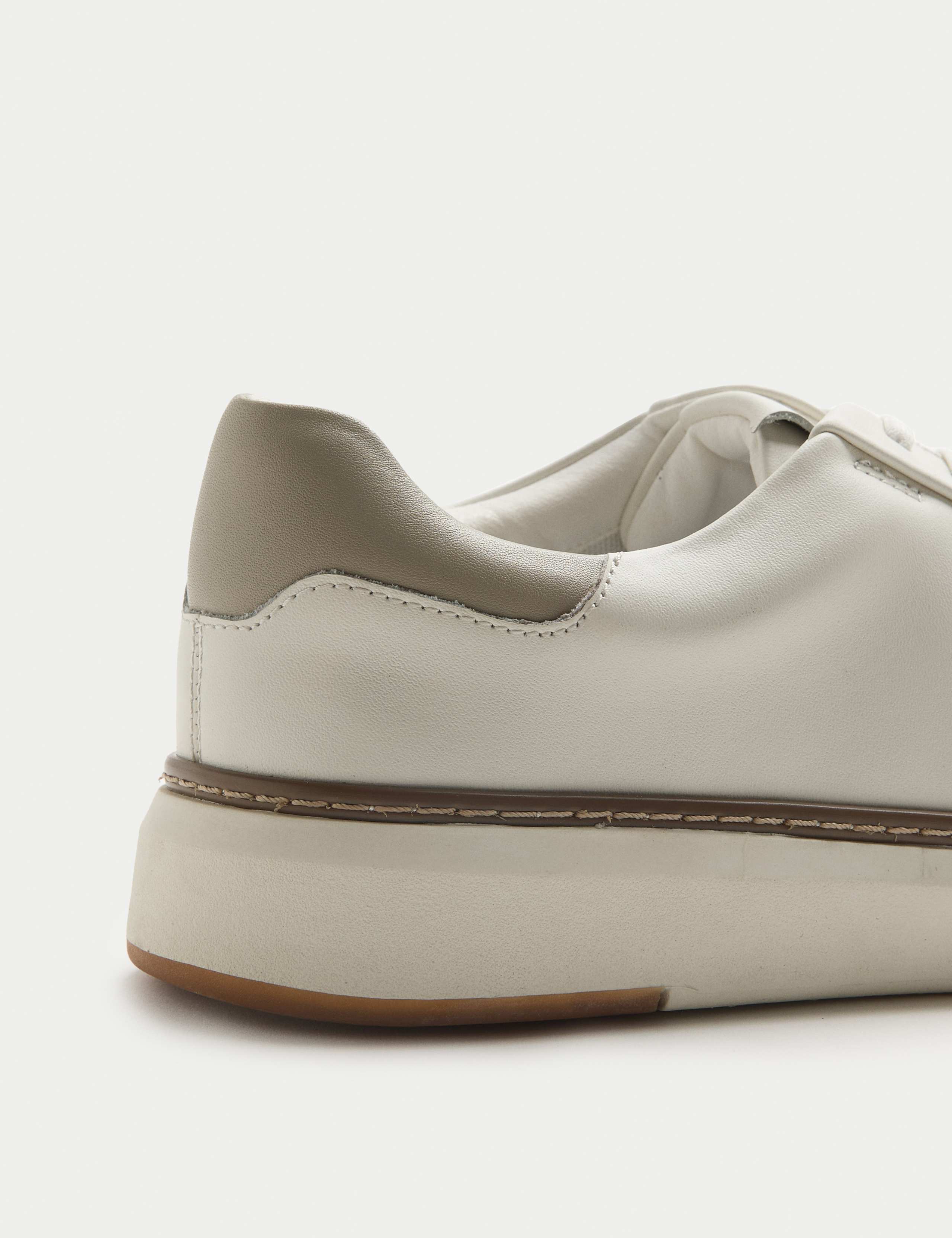 Leather Shower Resistant Lace-Up Trainers 3 of 3