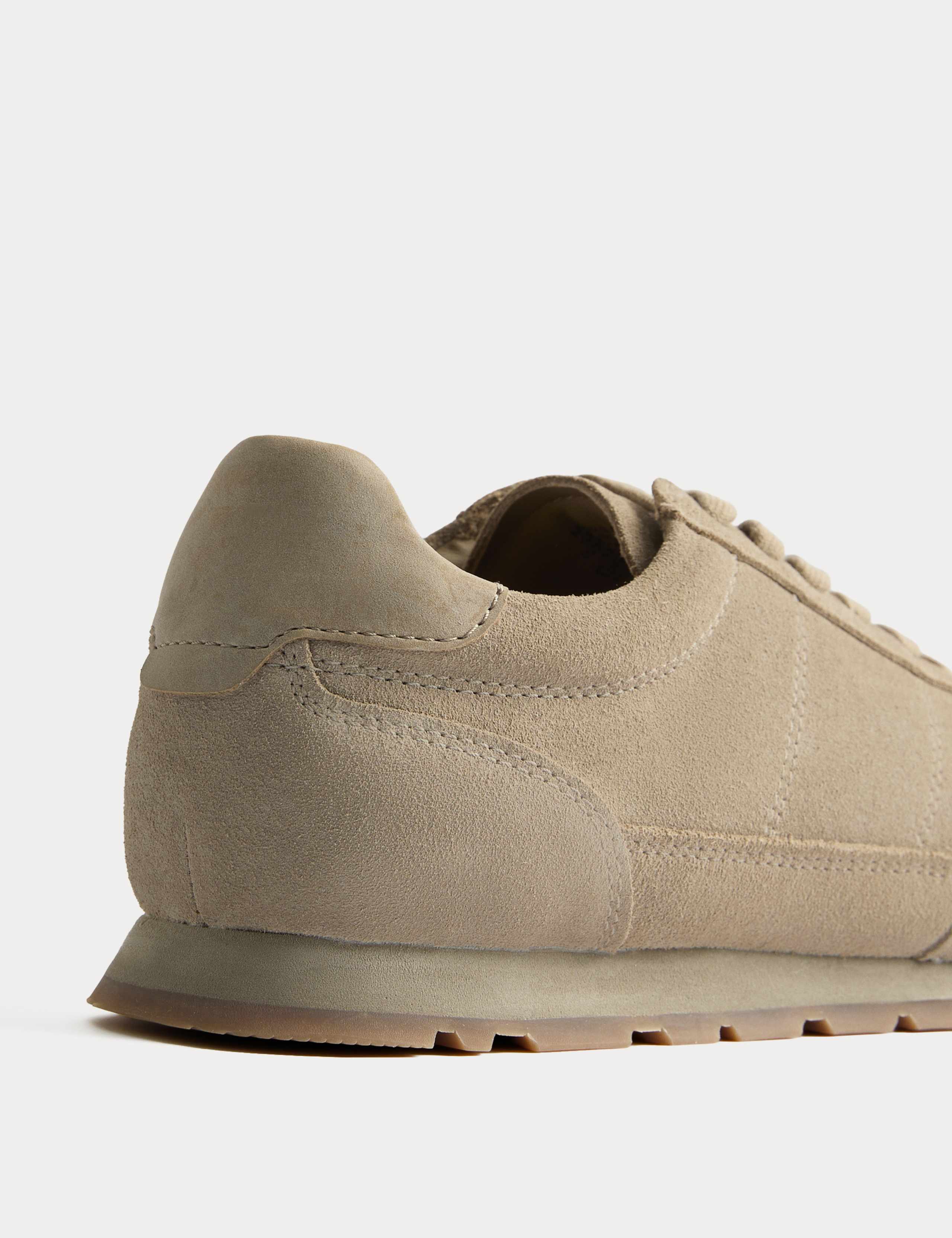 Suede Lace Up Runner Trainers 3 of 3