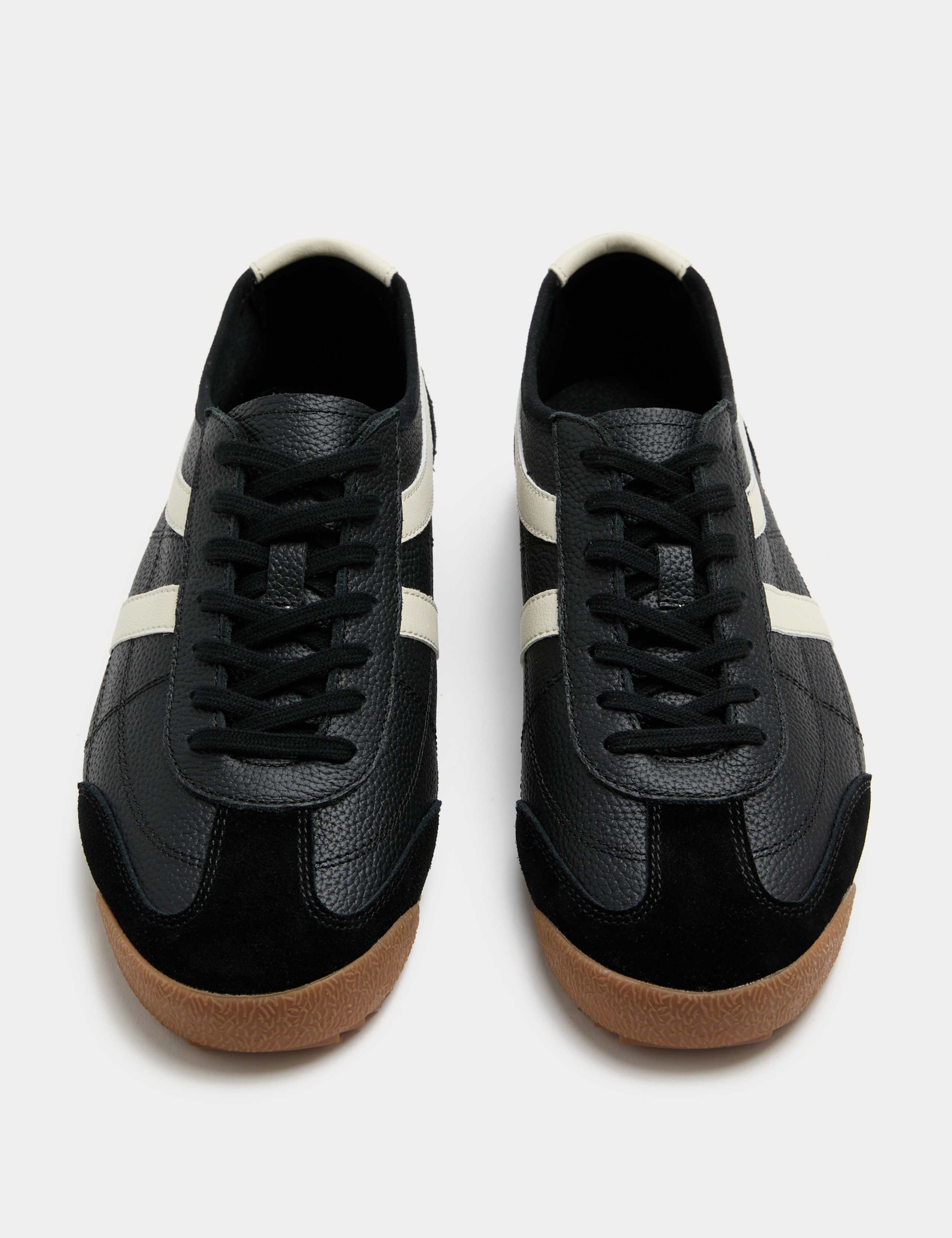 Slimline Leather Trainers 1 of 3