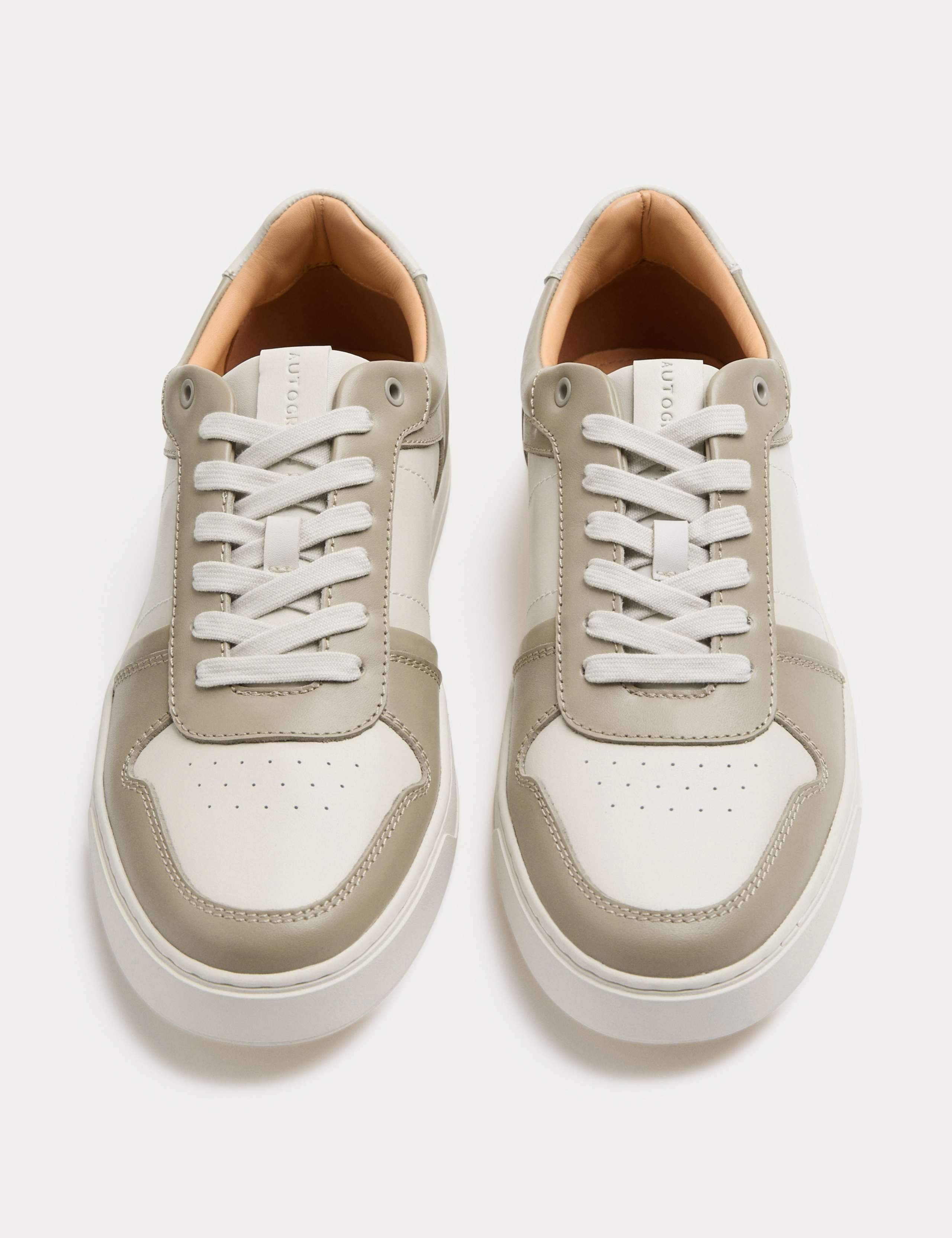 Leather Colour Block Trainers 1 of 3
