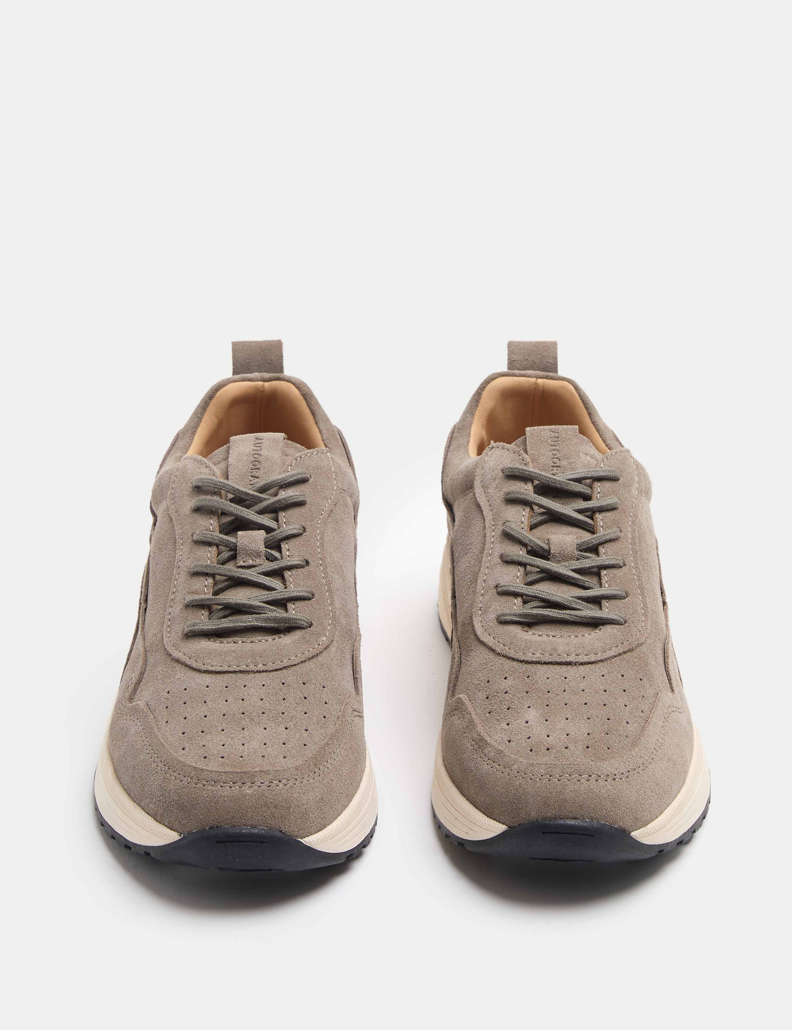 Performance Suede Lace up Trainers 1 of 3