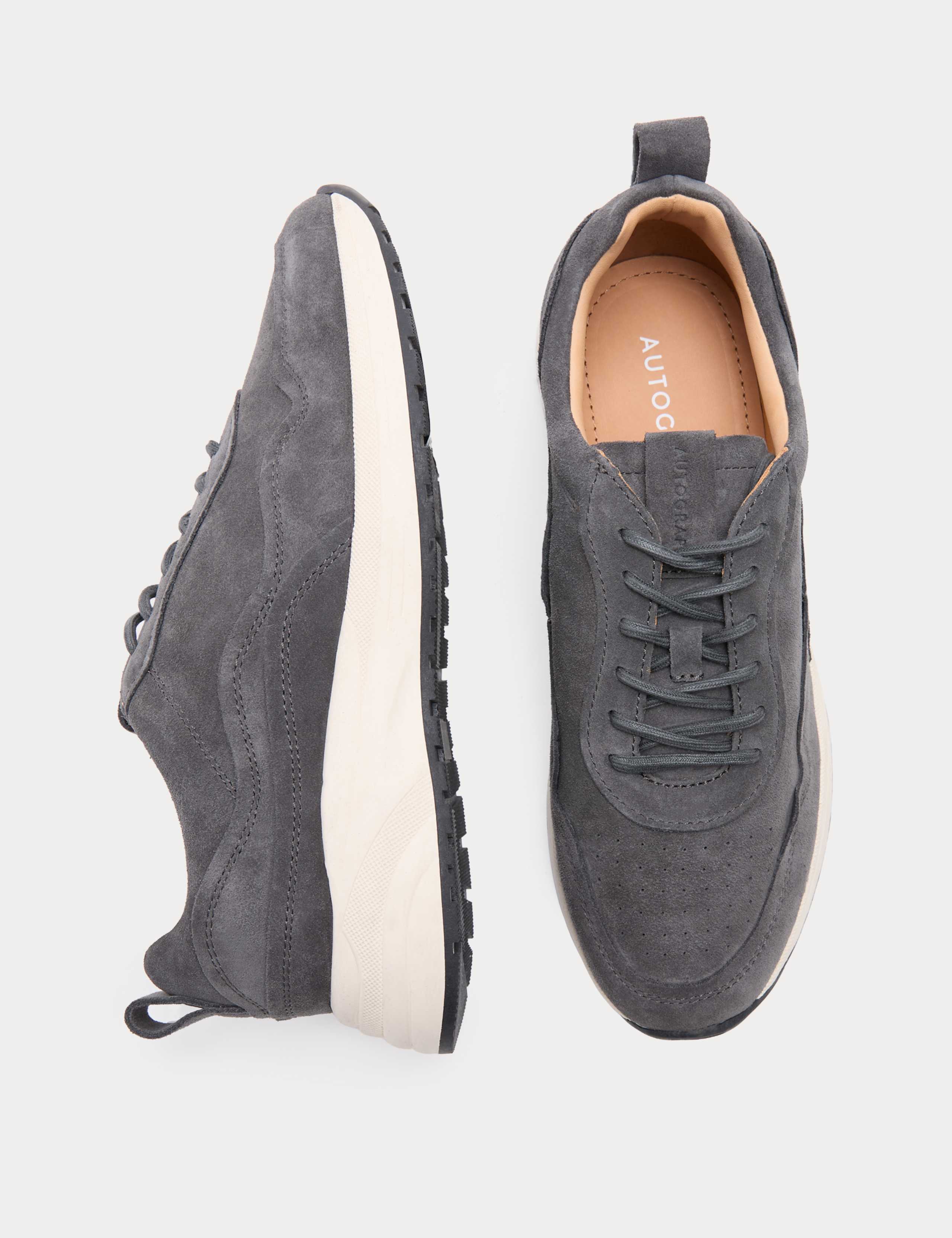 Performance Suede Lace up Trainers 3 of 3