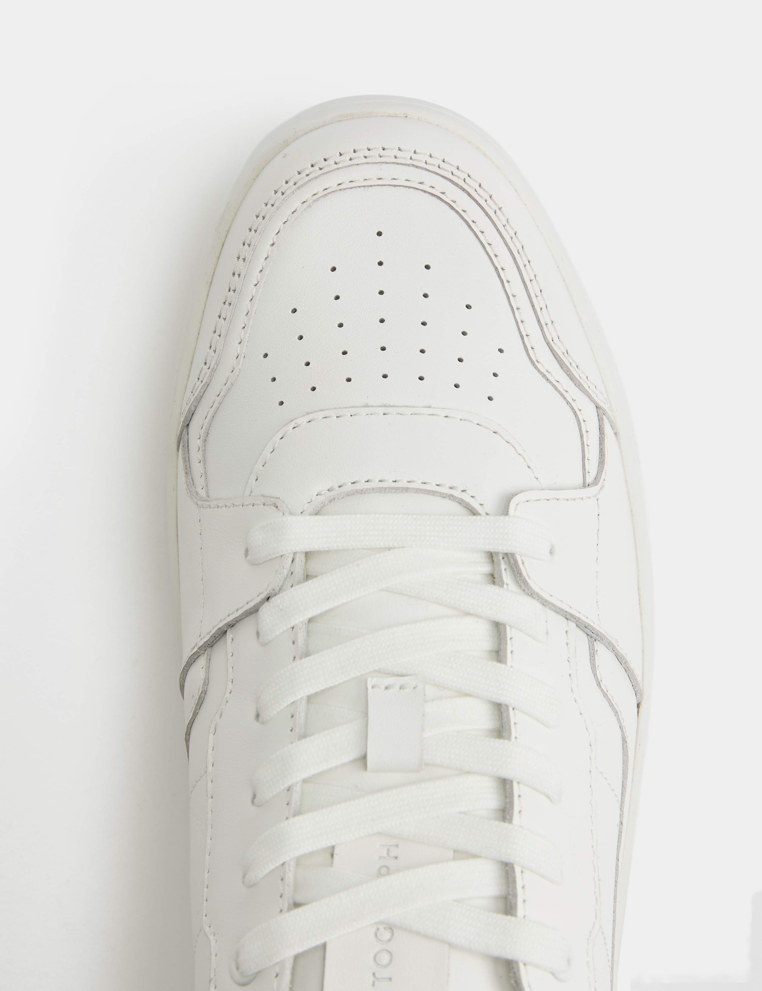 Lace Up Court Leather Trainers 3 of 3