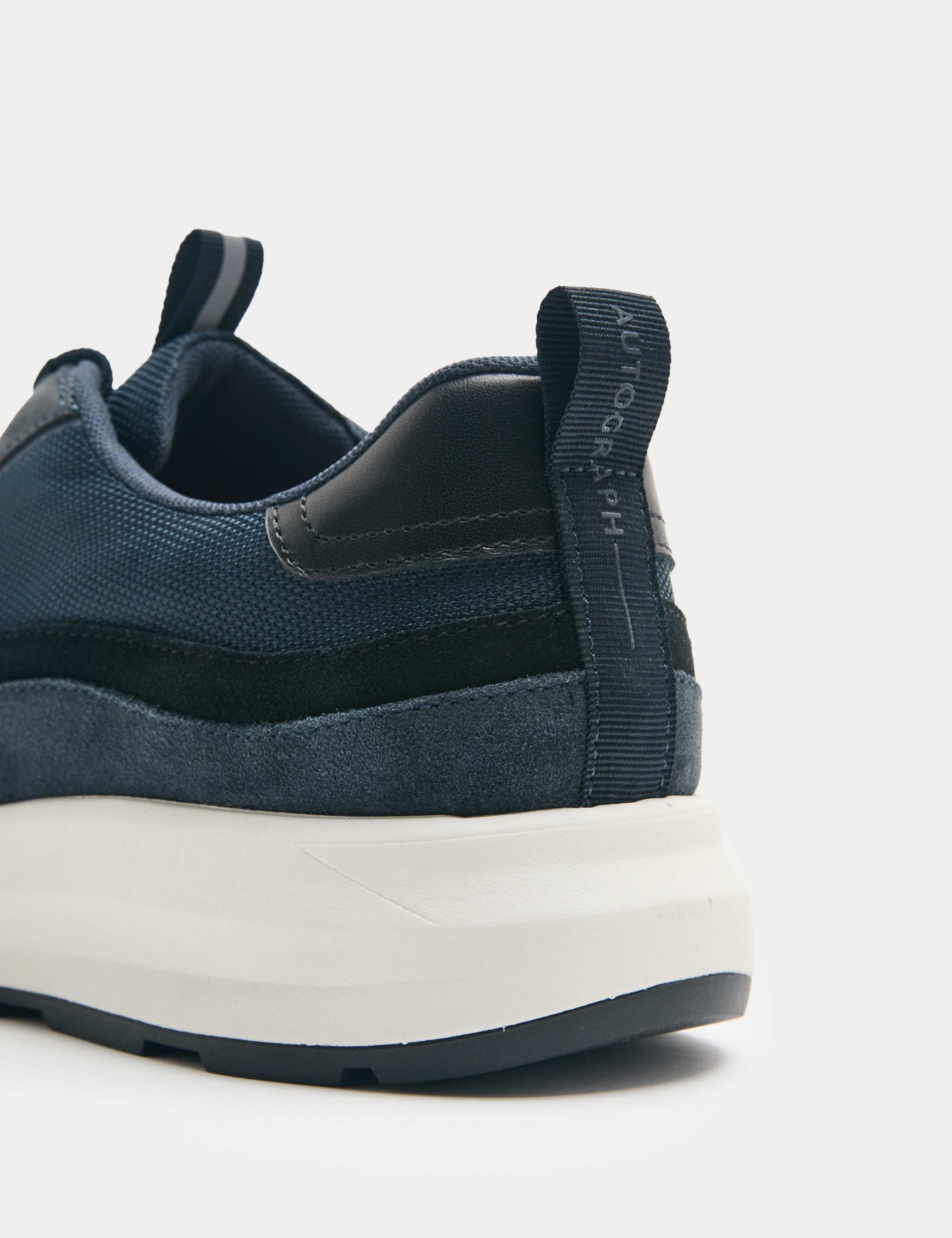 Leather Mix Runner Trainers 2 of 3