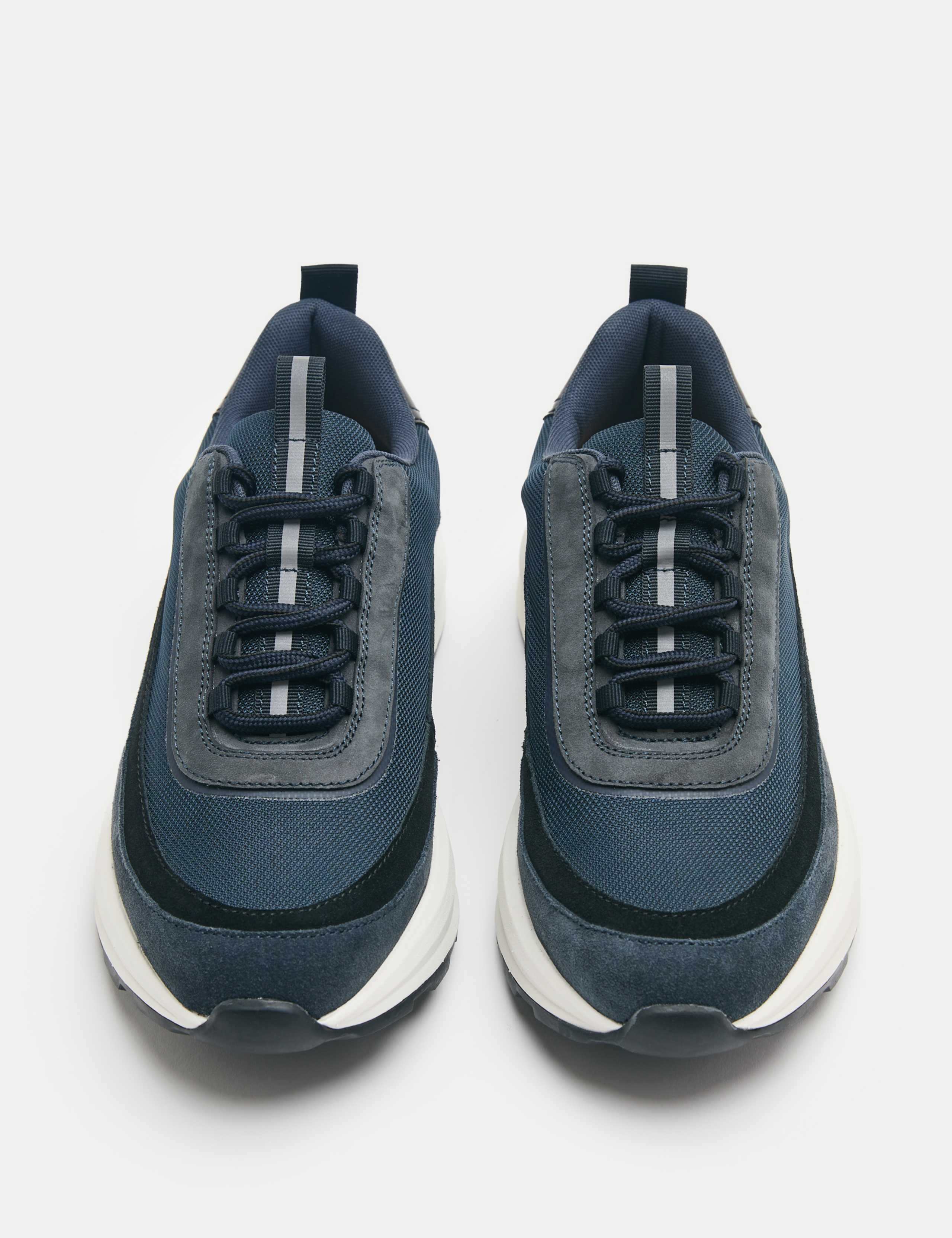 Leather Mix Runner Trainers 3 of 3