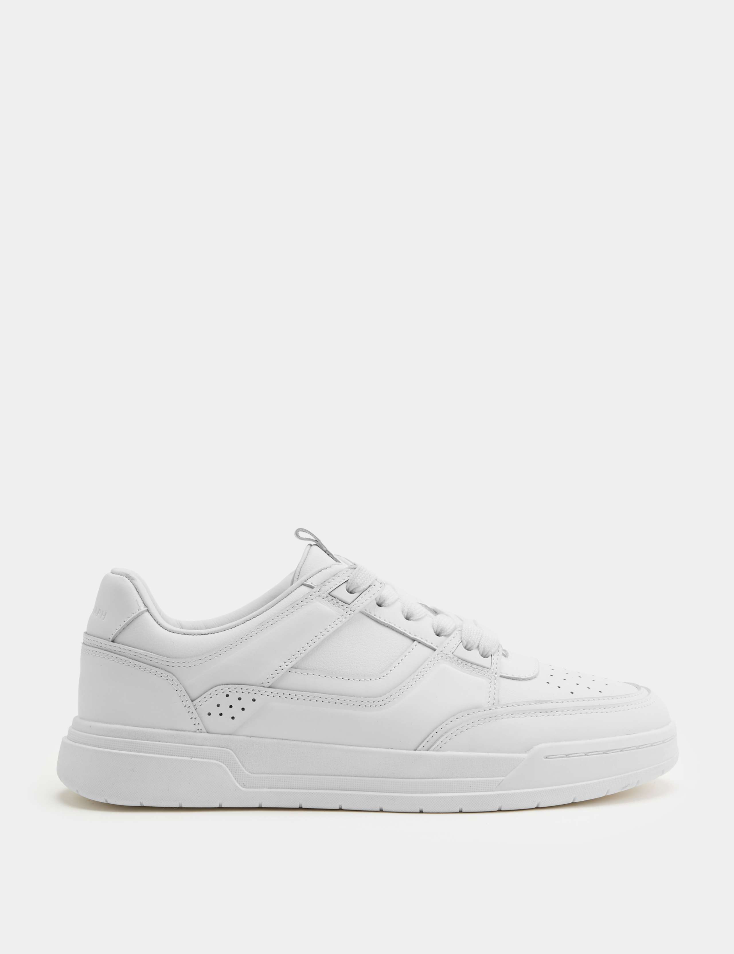 Leather High Profile Lace Up Trainers 2 of 3