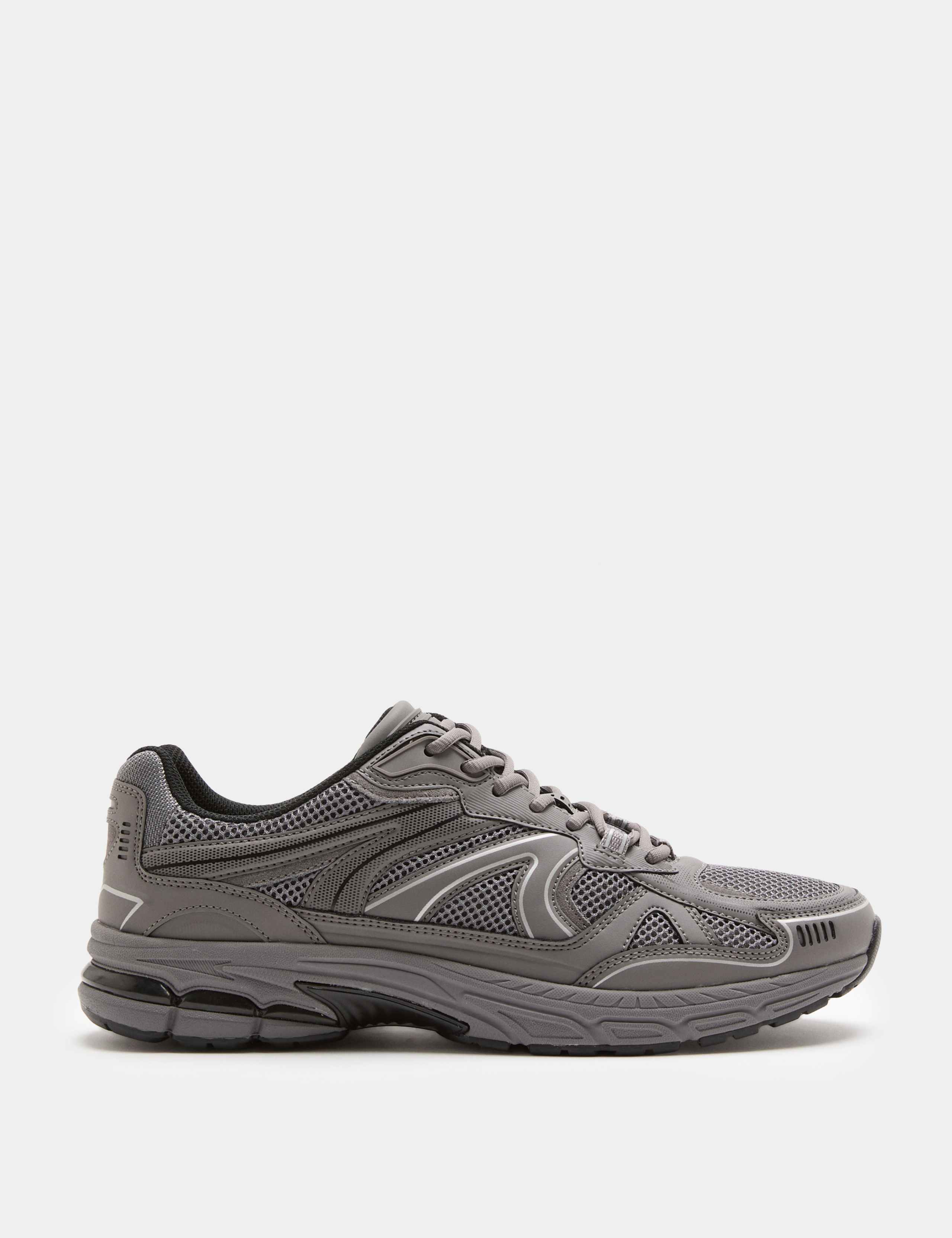 Lifestyle Mesh Mix Lace up Trainers 2 of 3