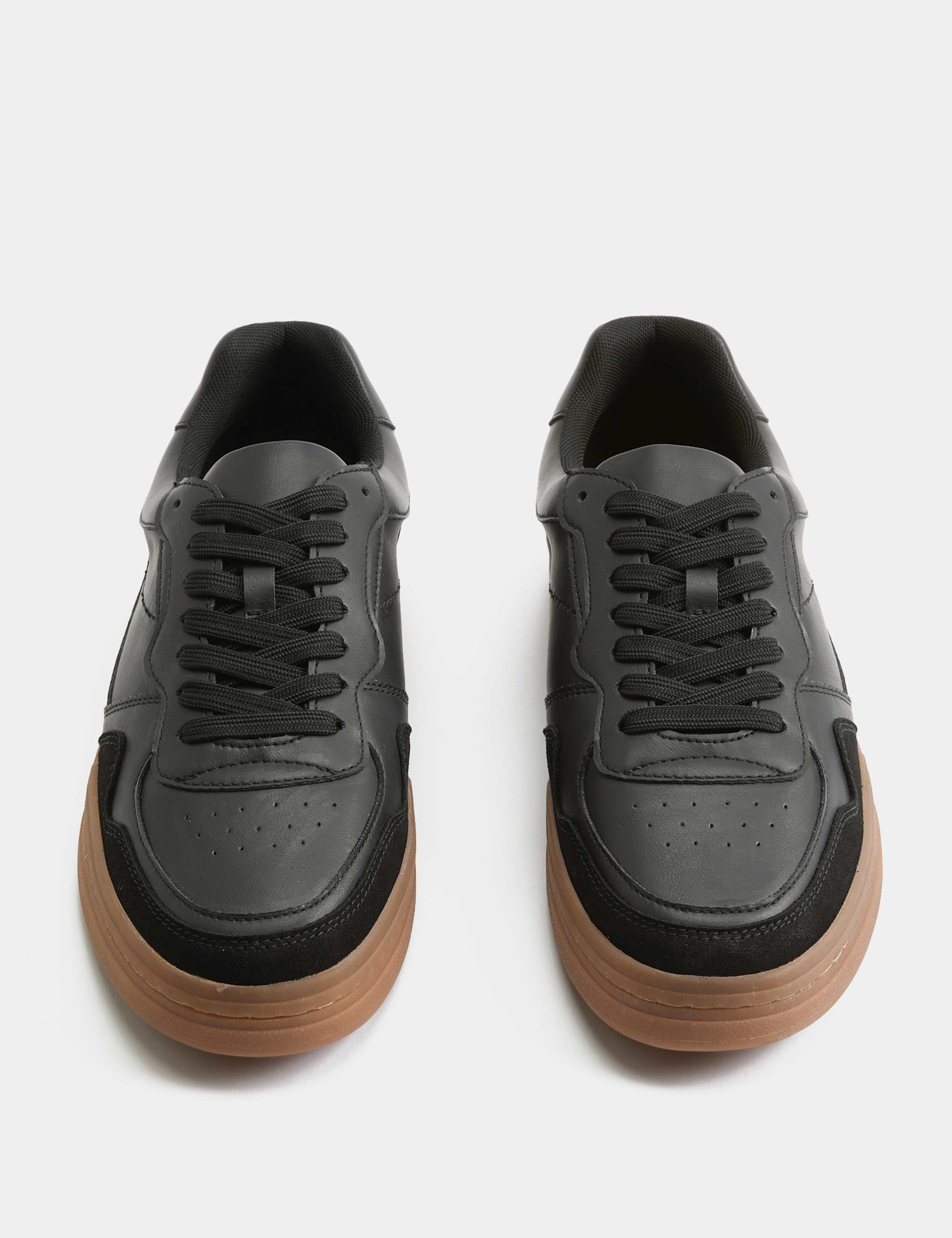 Lace Up Court Trainers 1 of 3