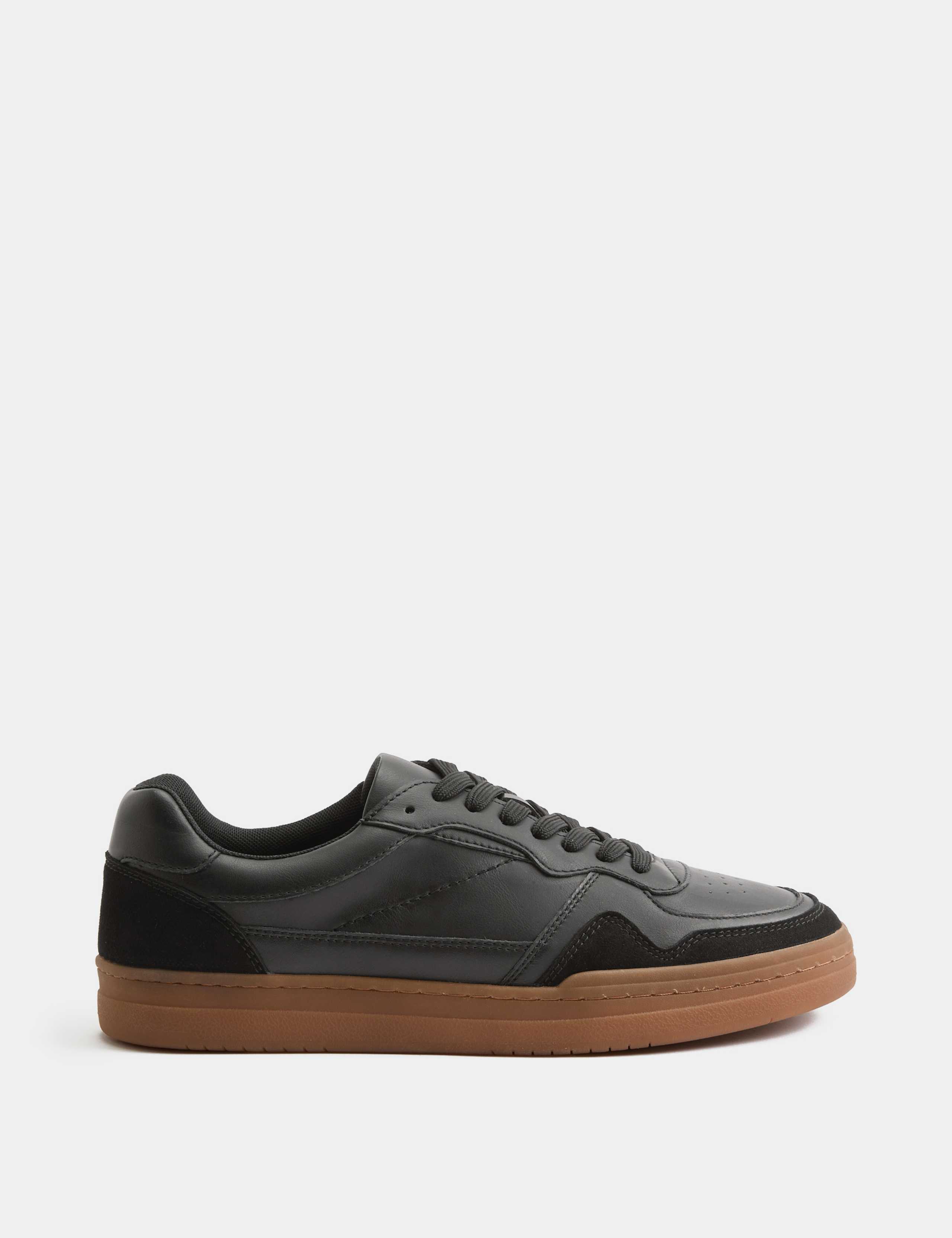 Lace Up Court Trainers 2 of 3