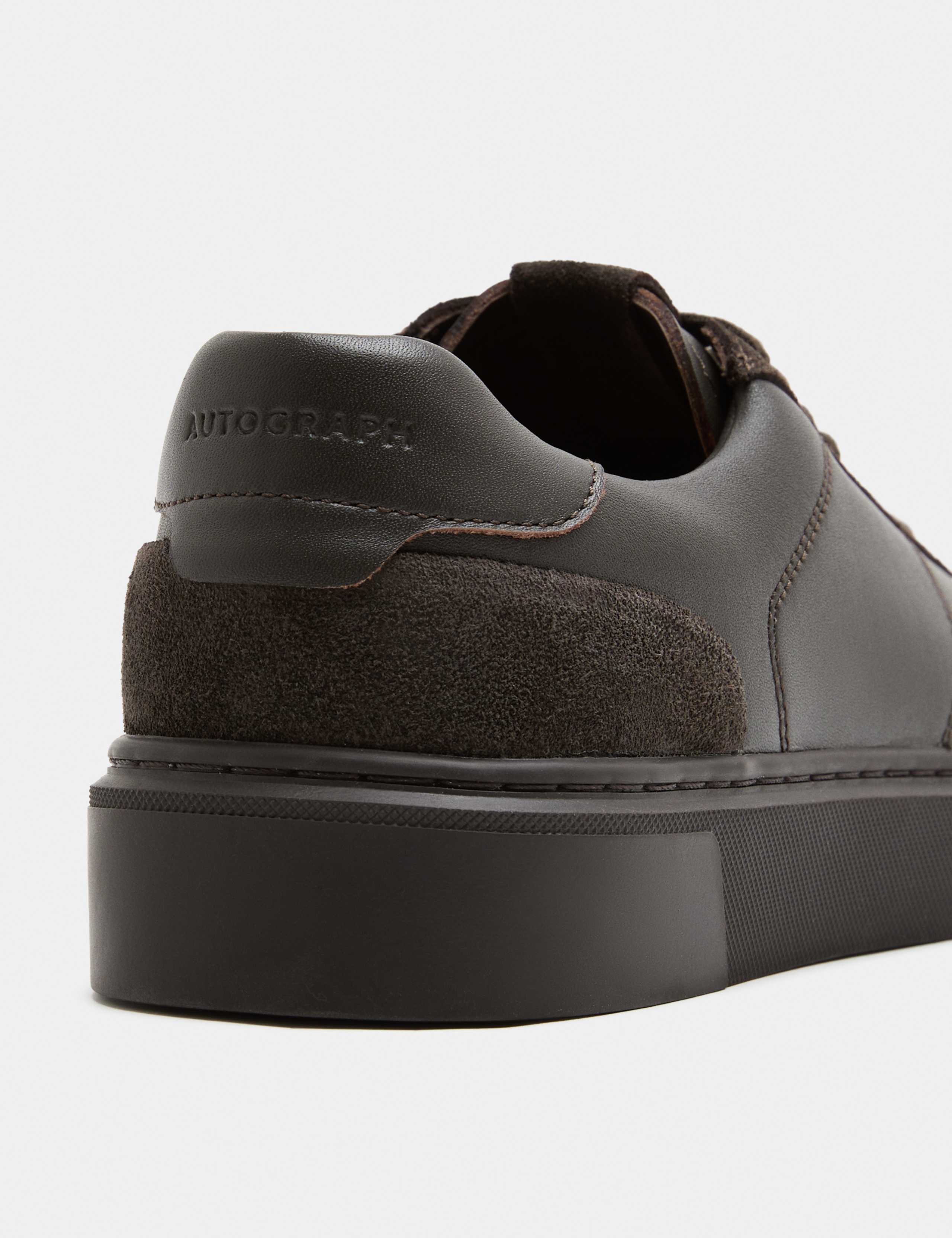 Leather T-Toe Cupsole Trainers 3 of 3