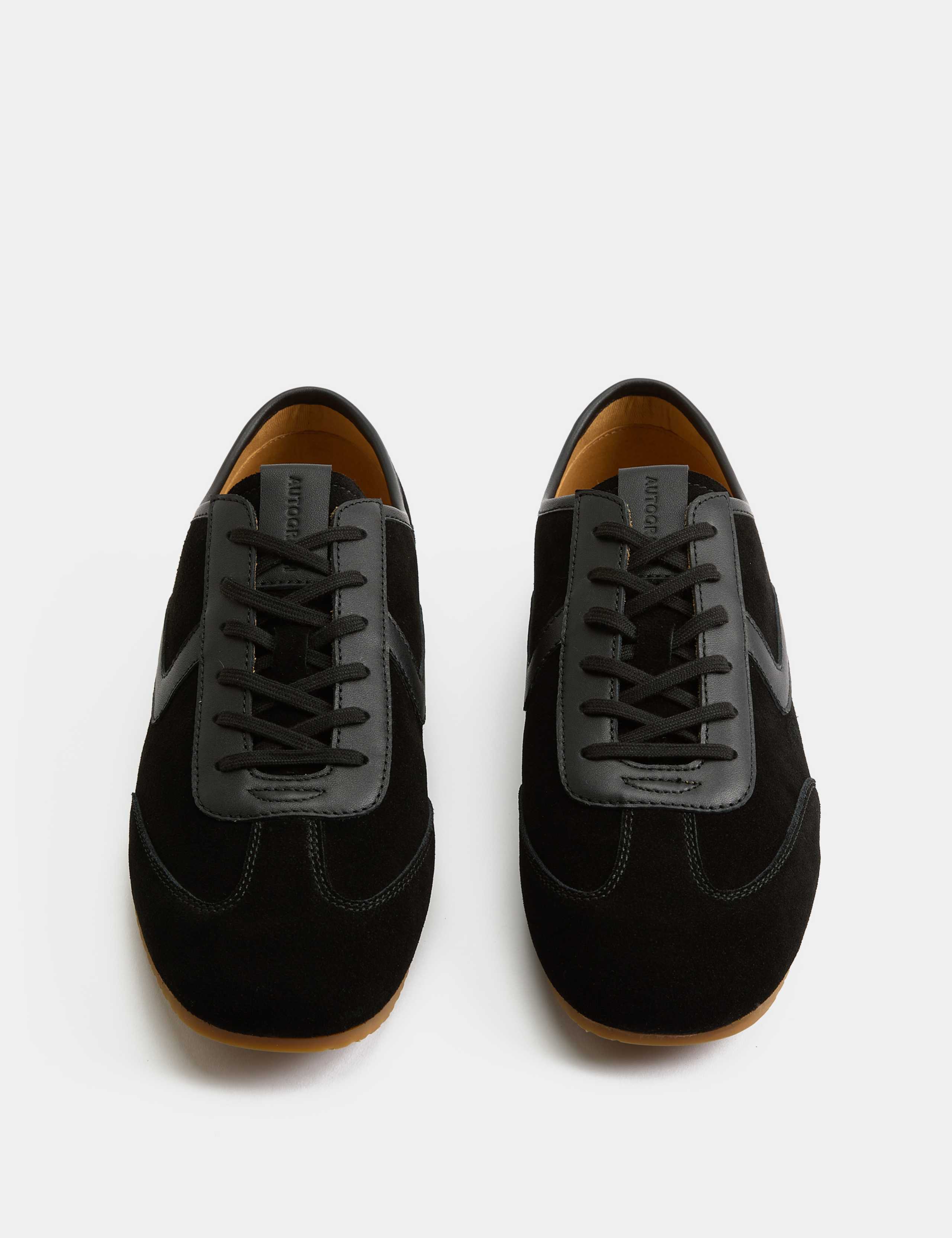 Low Profile Leather Lace Up Trainers 3 of 3