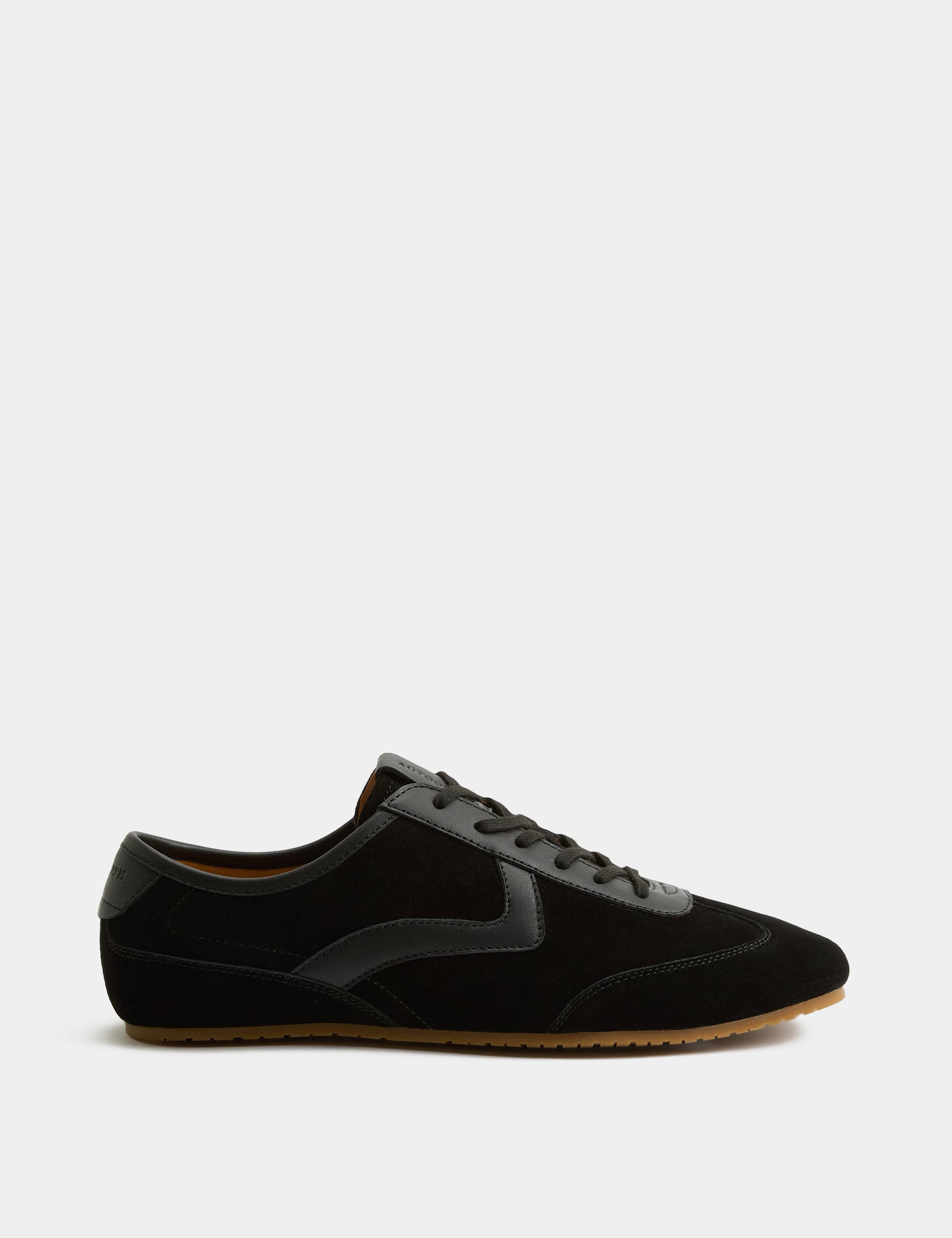 Low Profile Leather Lace Up Trainers 2 of 3