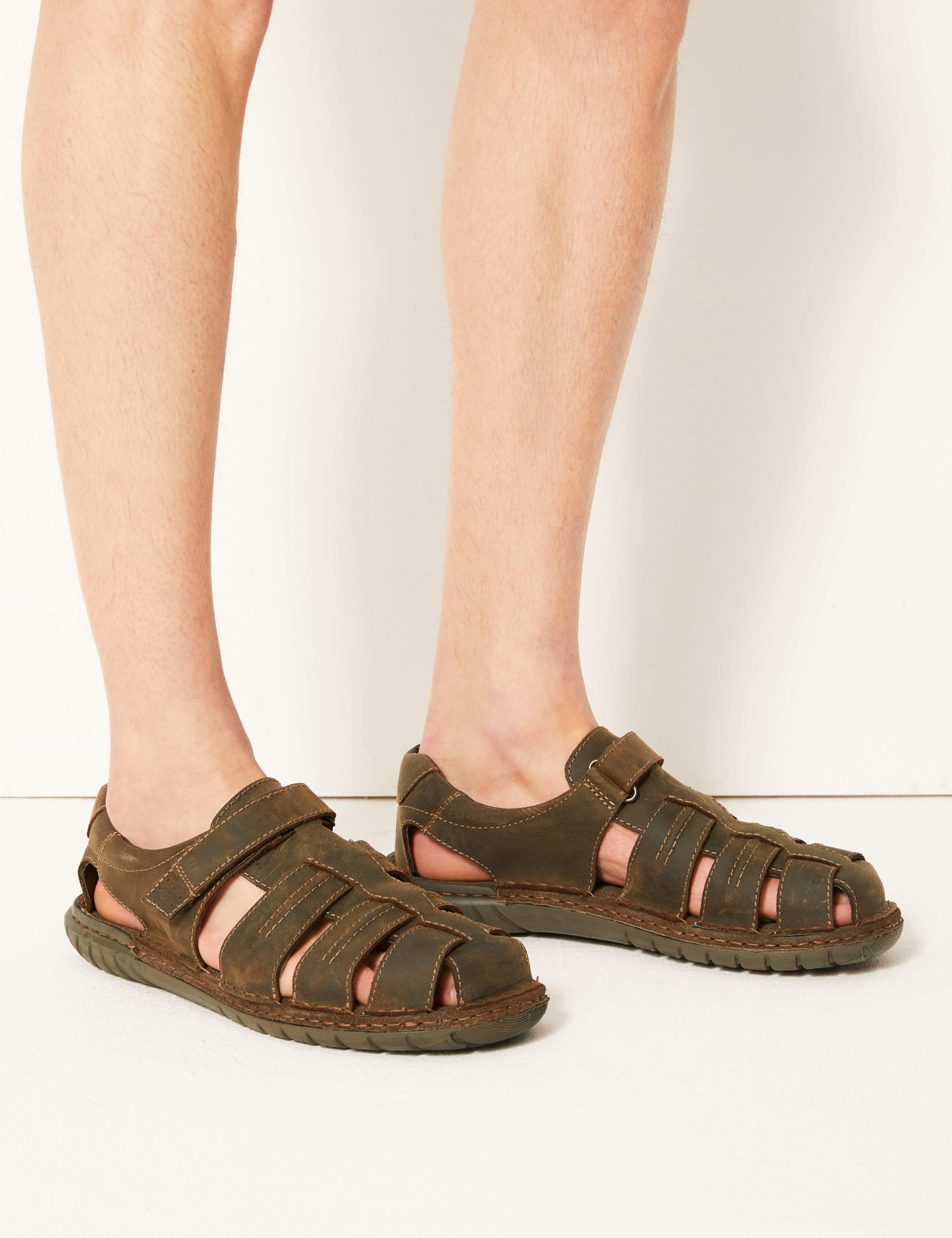 Leather Riptape Fisherman Sandals 1 of 5