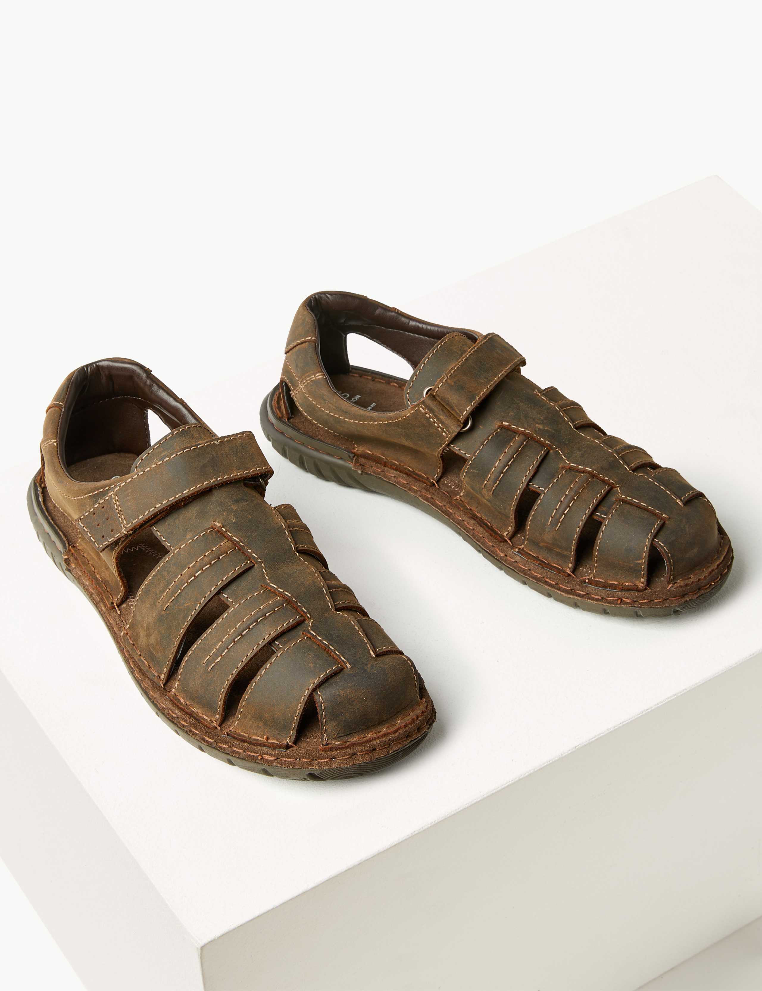 Leather Riptape Fisherman Sandals 3 of 5