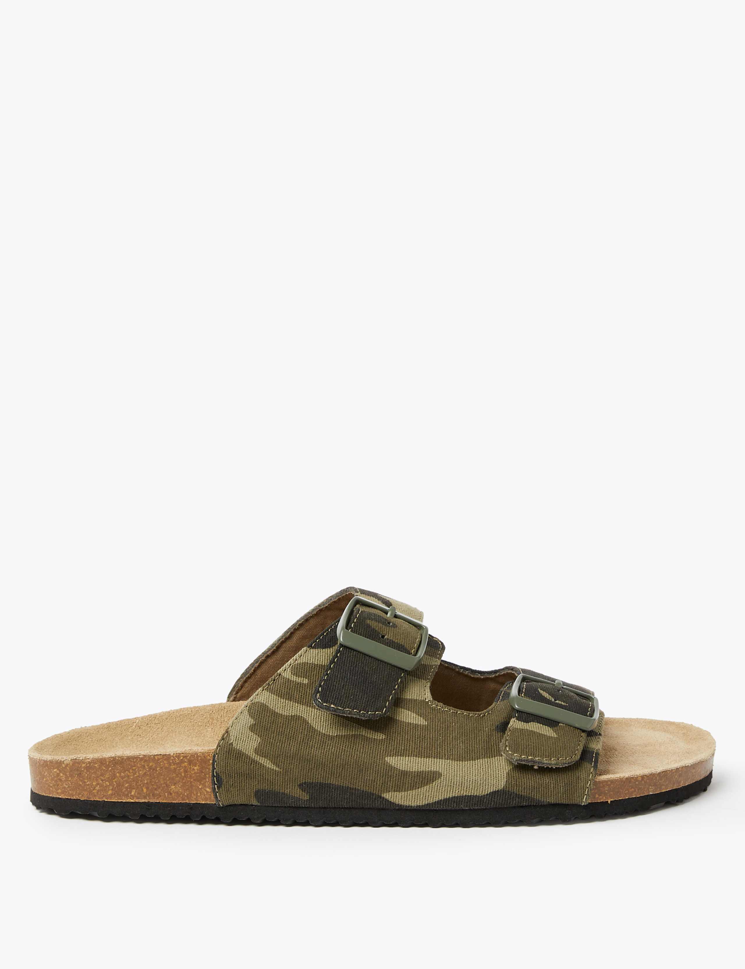 Canvas Camo Print Double Buckle Sandals 2 of 5