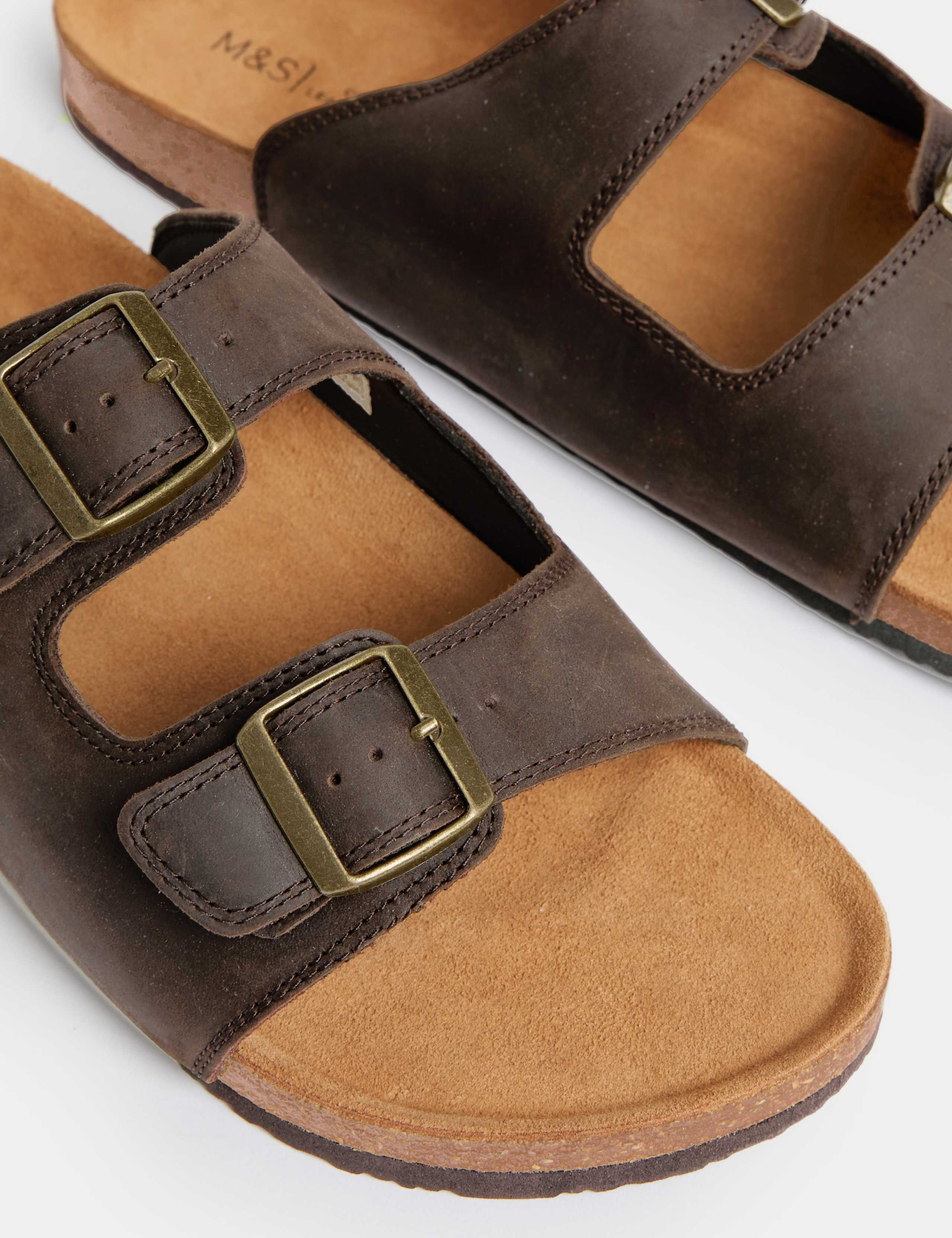 Leather Slip-On Sandals 3 of 4