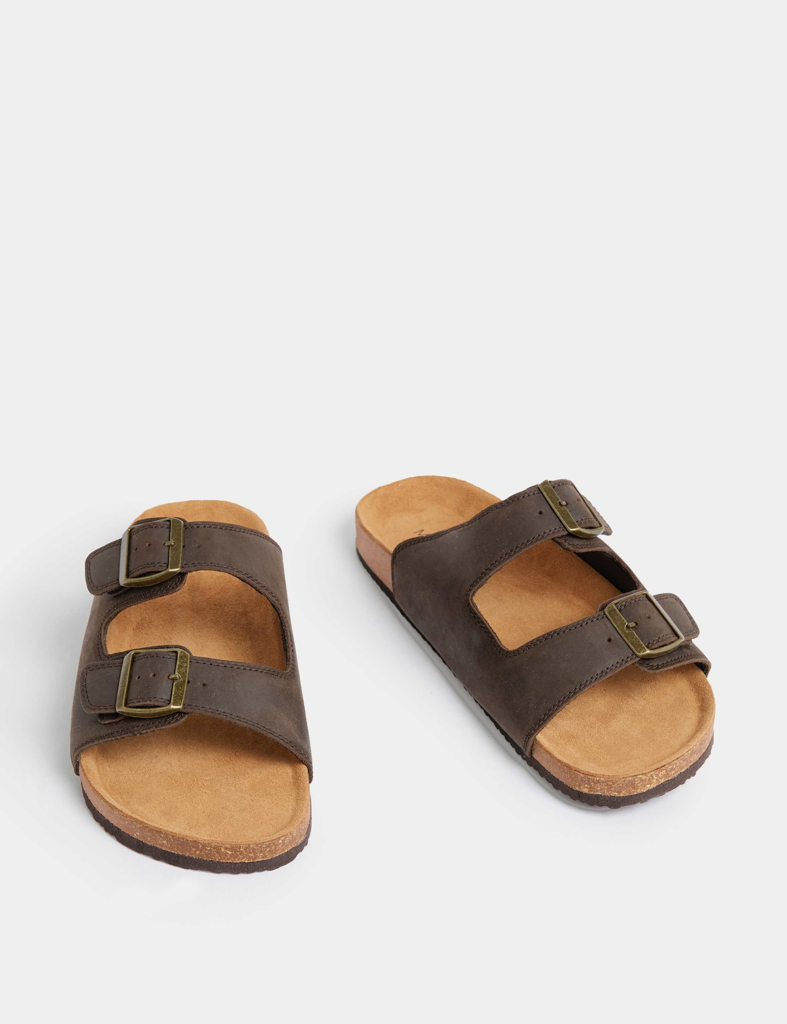 Leather Slip-On Sandals 2 of 4