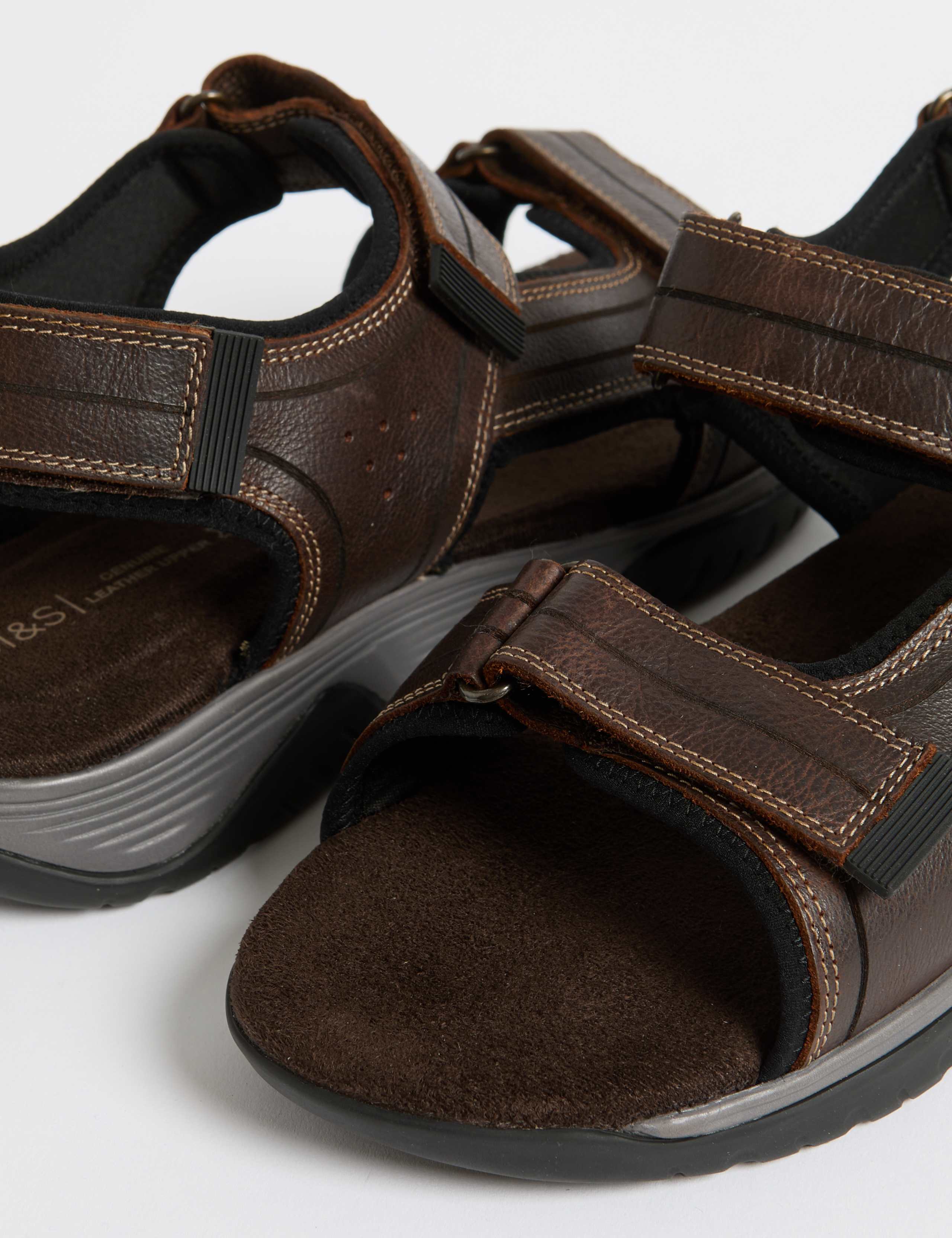 Leather Riptape Sandals 3 of 4