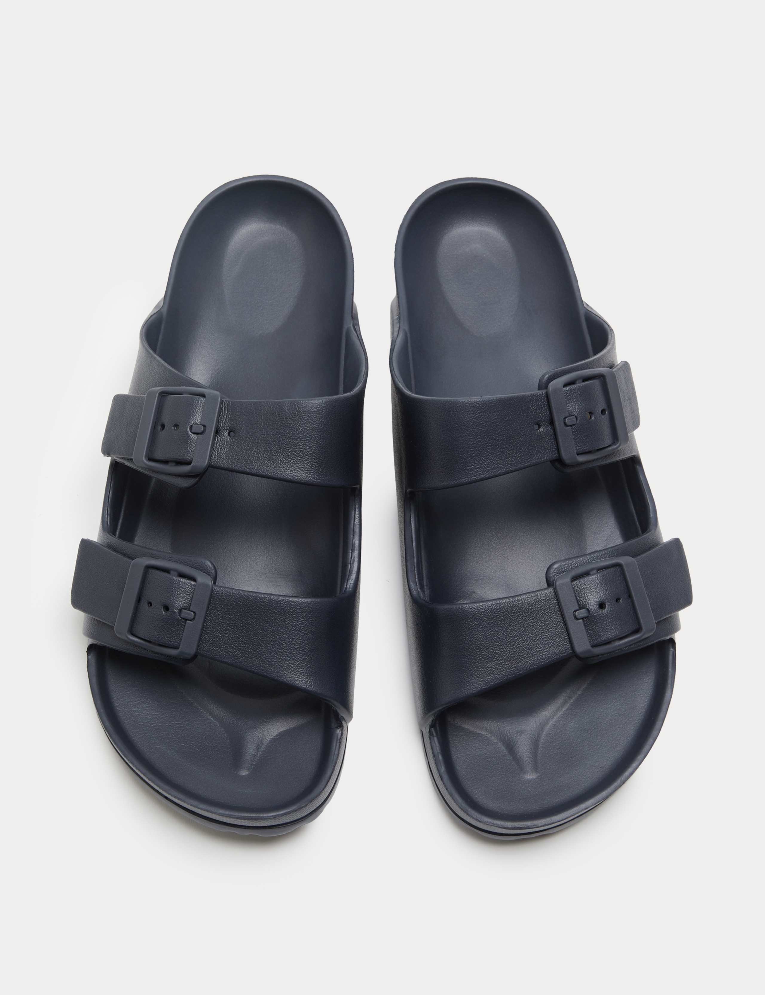 Moulded Footbed Two Strap Slider Sandals 2 of 3