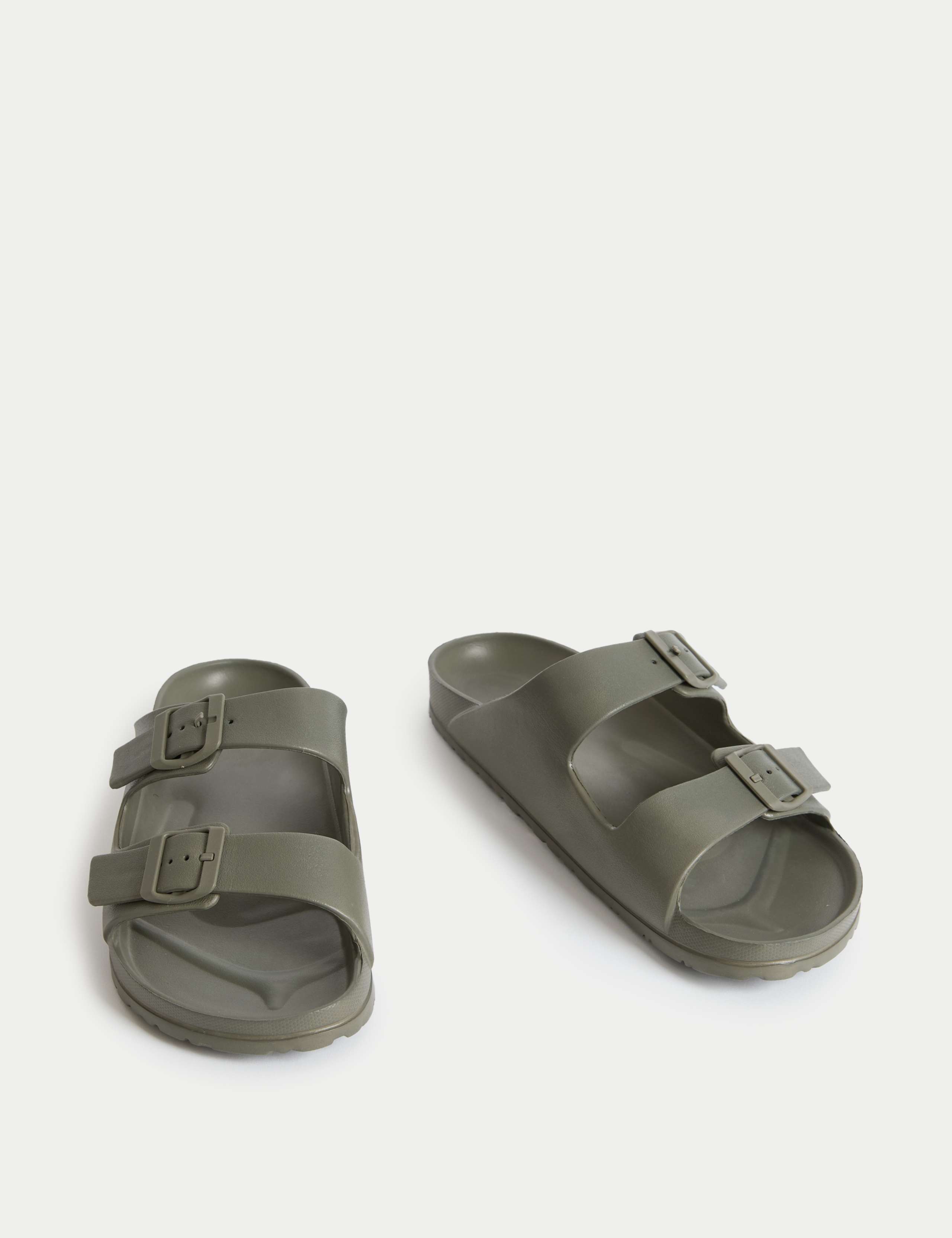 Moulded Footbed Two Strap Slider Sandals 2 of 4