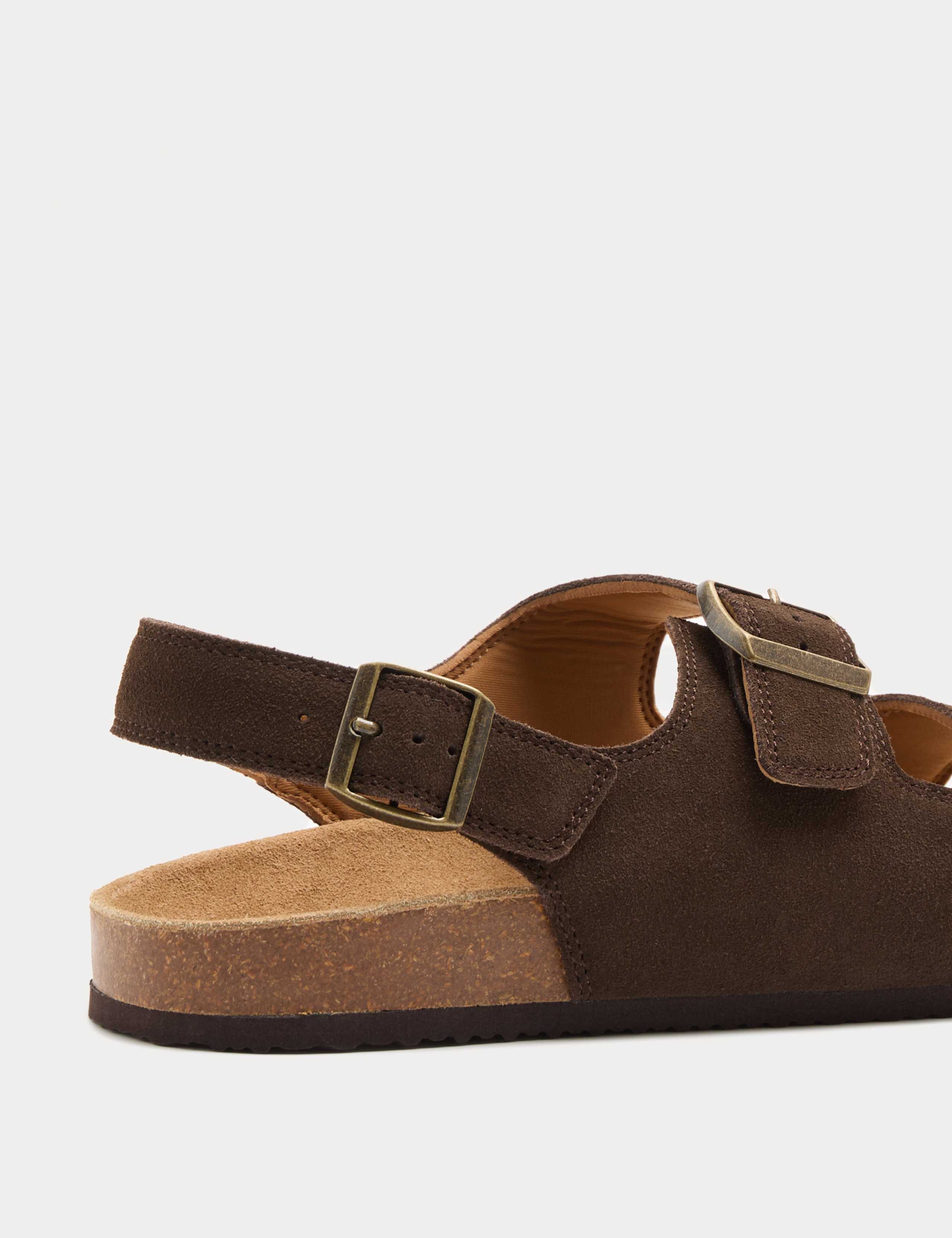 Suede Backstrap Corkbed Sandals 3 of 3