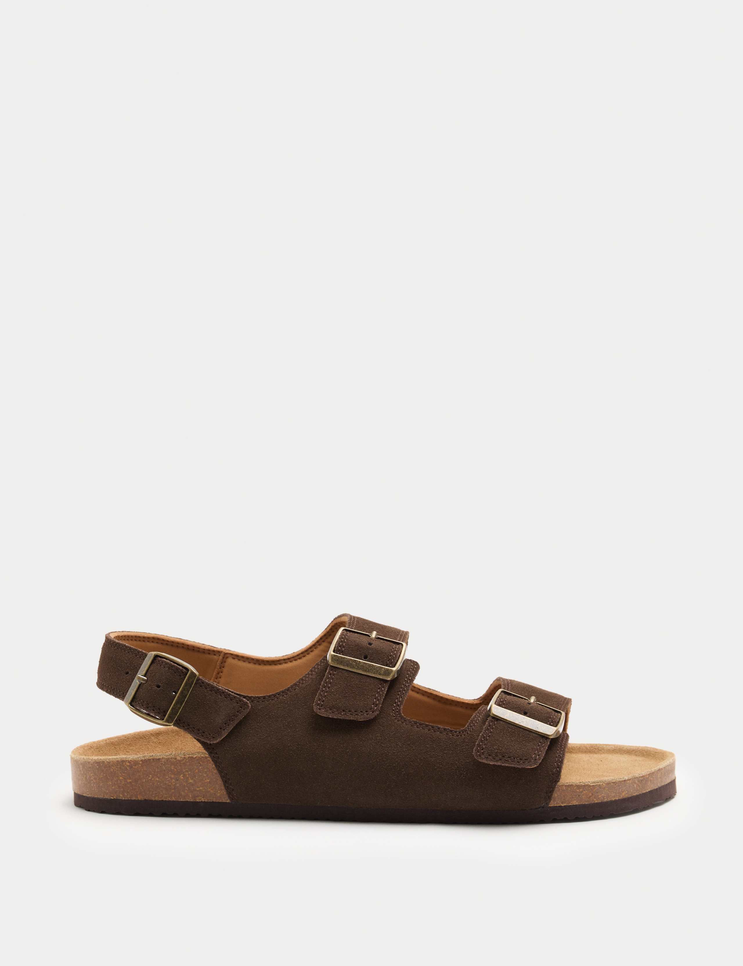 Suede Backstrap Corkbed Sandals 2 of 3