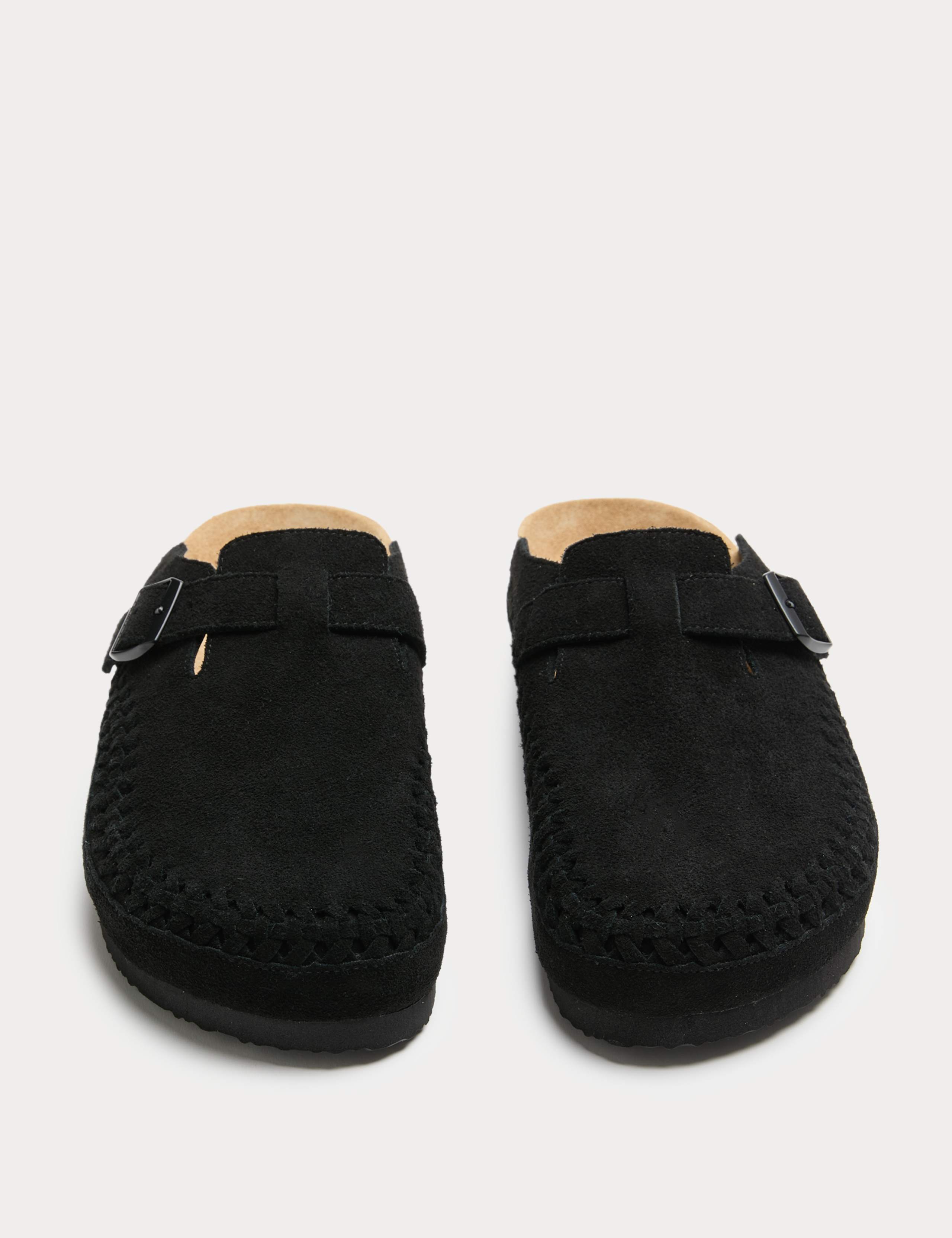 Woven Suede Corkbed Mule Sandals 1 of 3