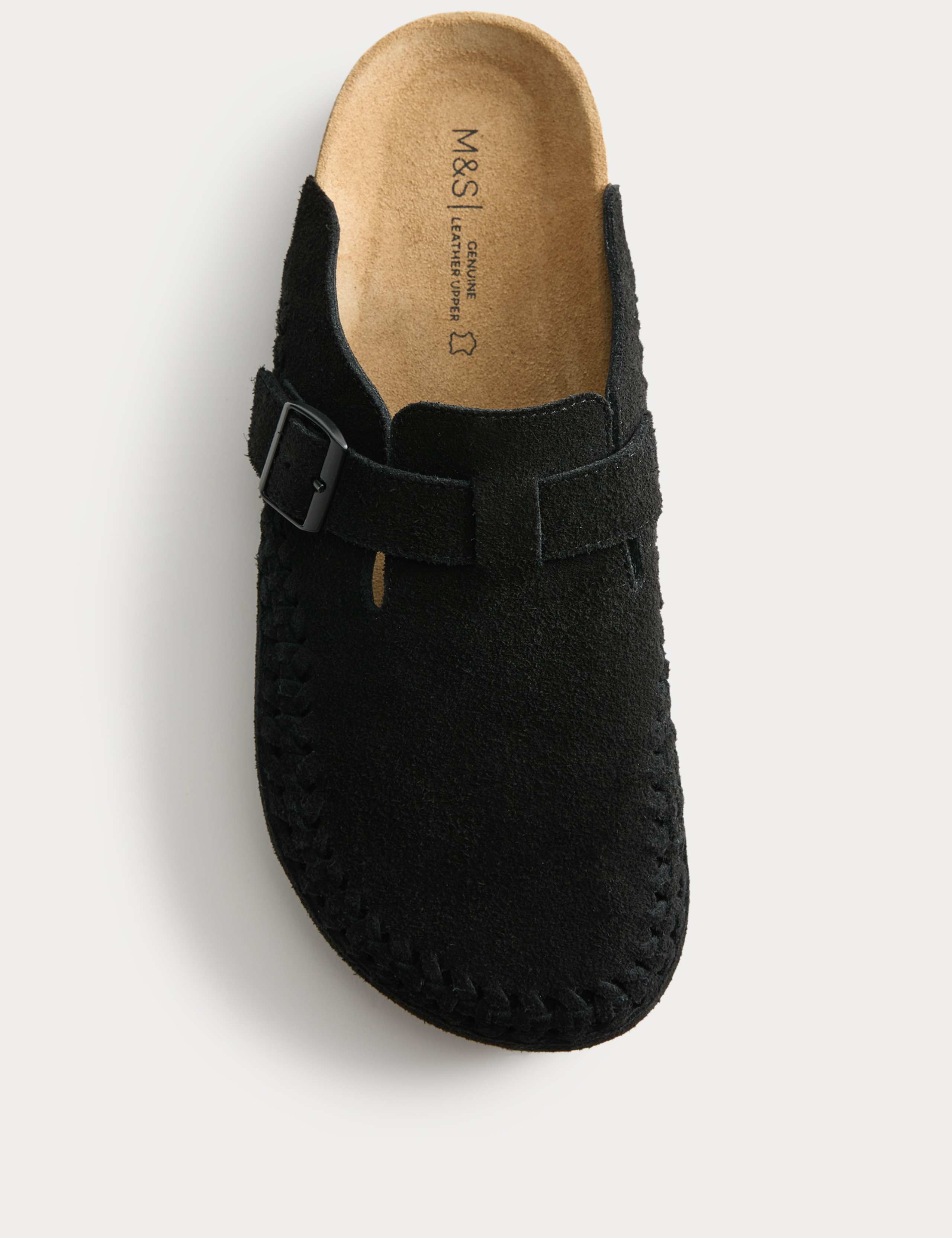 Woven Suede Corkbed Mule Sandals 3 of 3