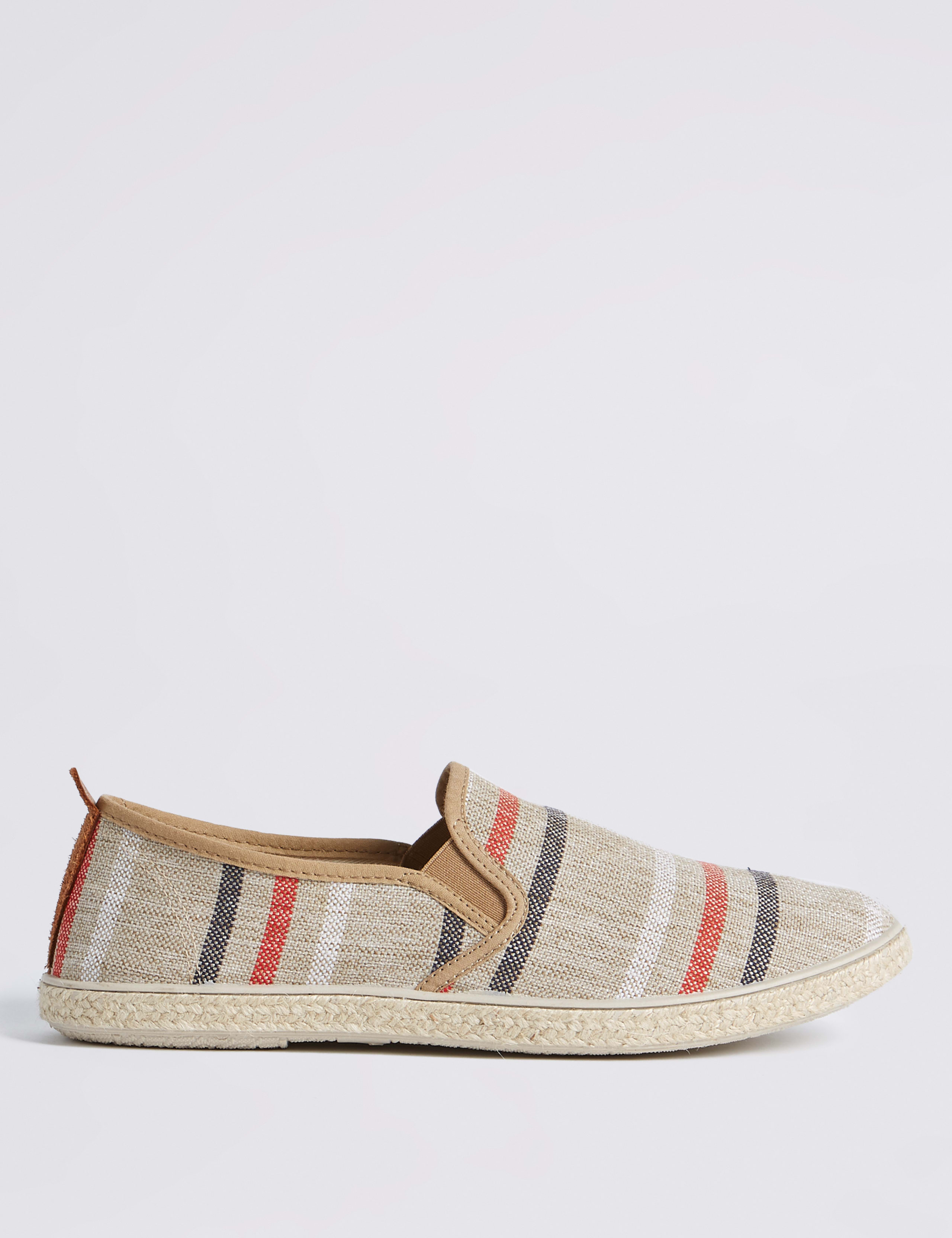 Canvas Striped Espadrille Slip-on Shoes 2 of 6
