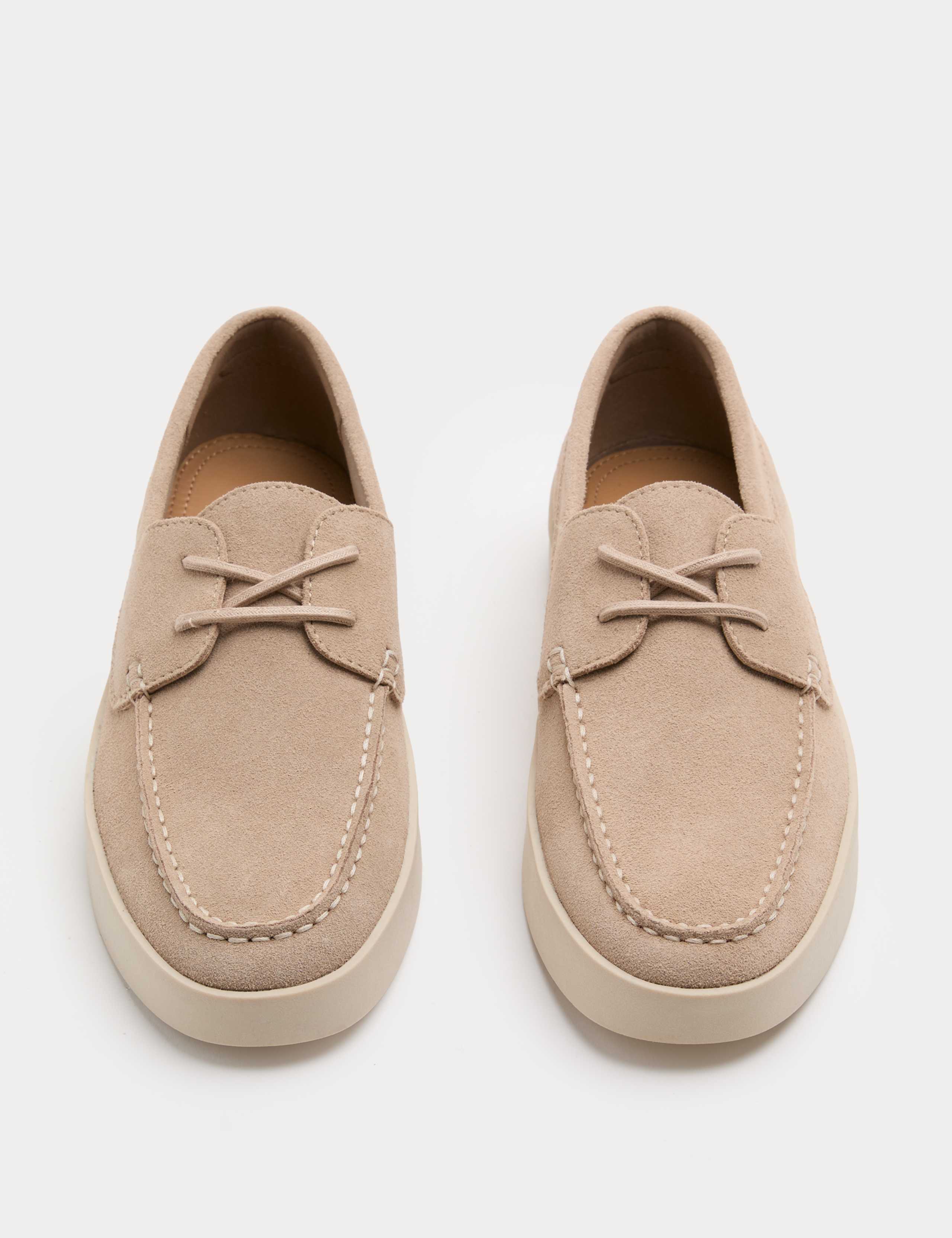 Suede White Sole Deck Shoes 2 of 3