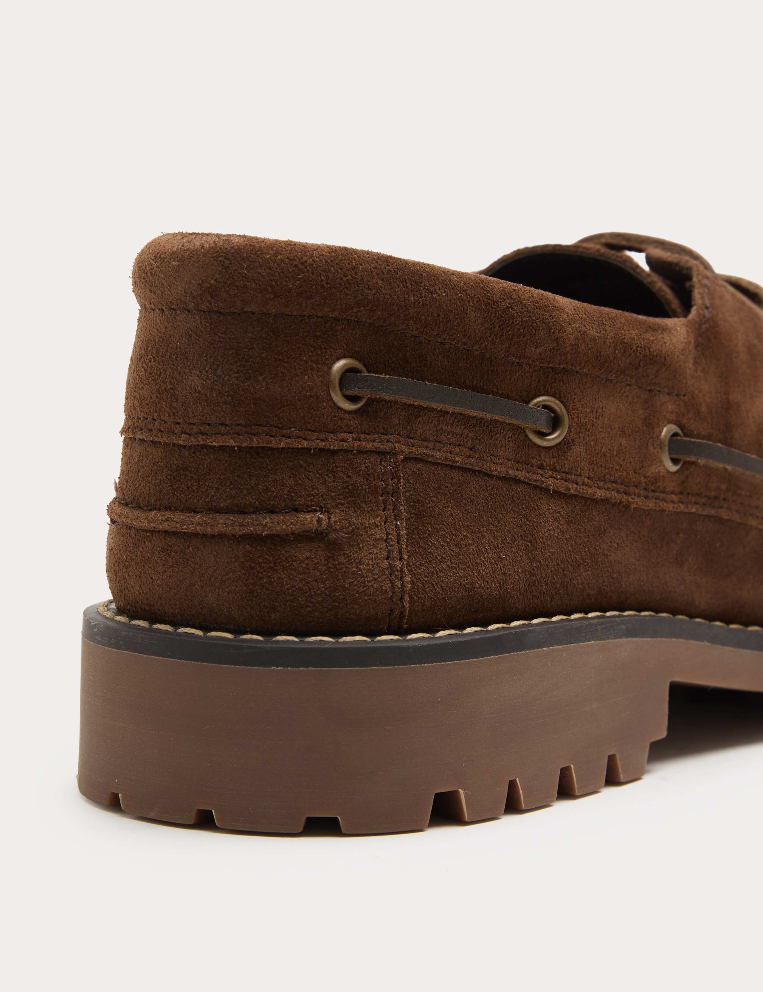 Chunky Sole Suede Deck Shoes 3 of 4