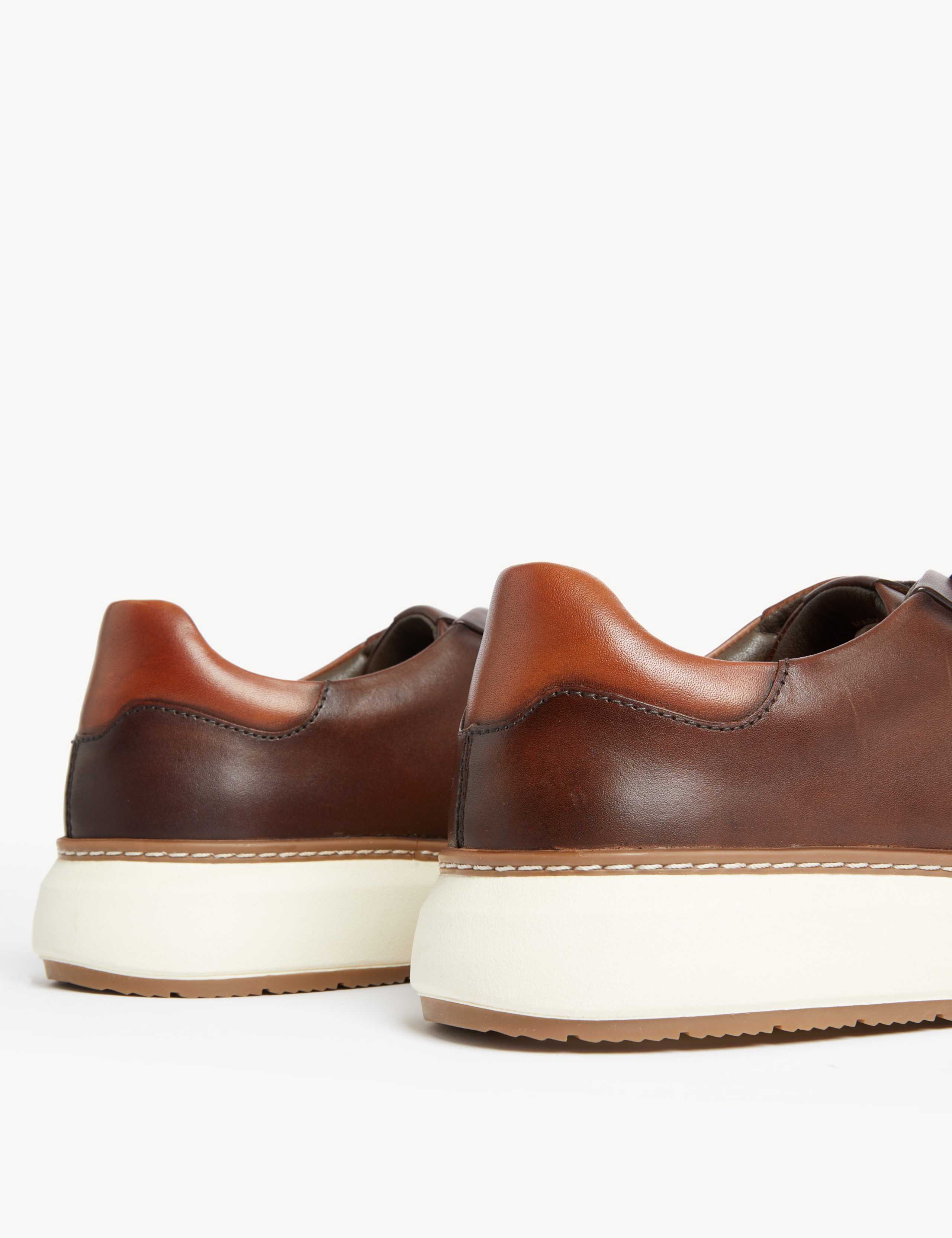 Airflex™ Leather Lace Up Trainers 3 of 4