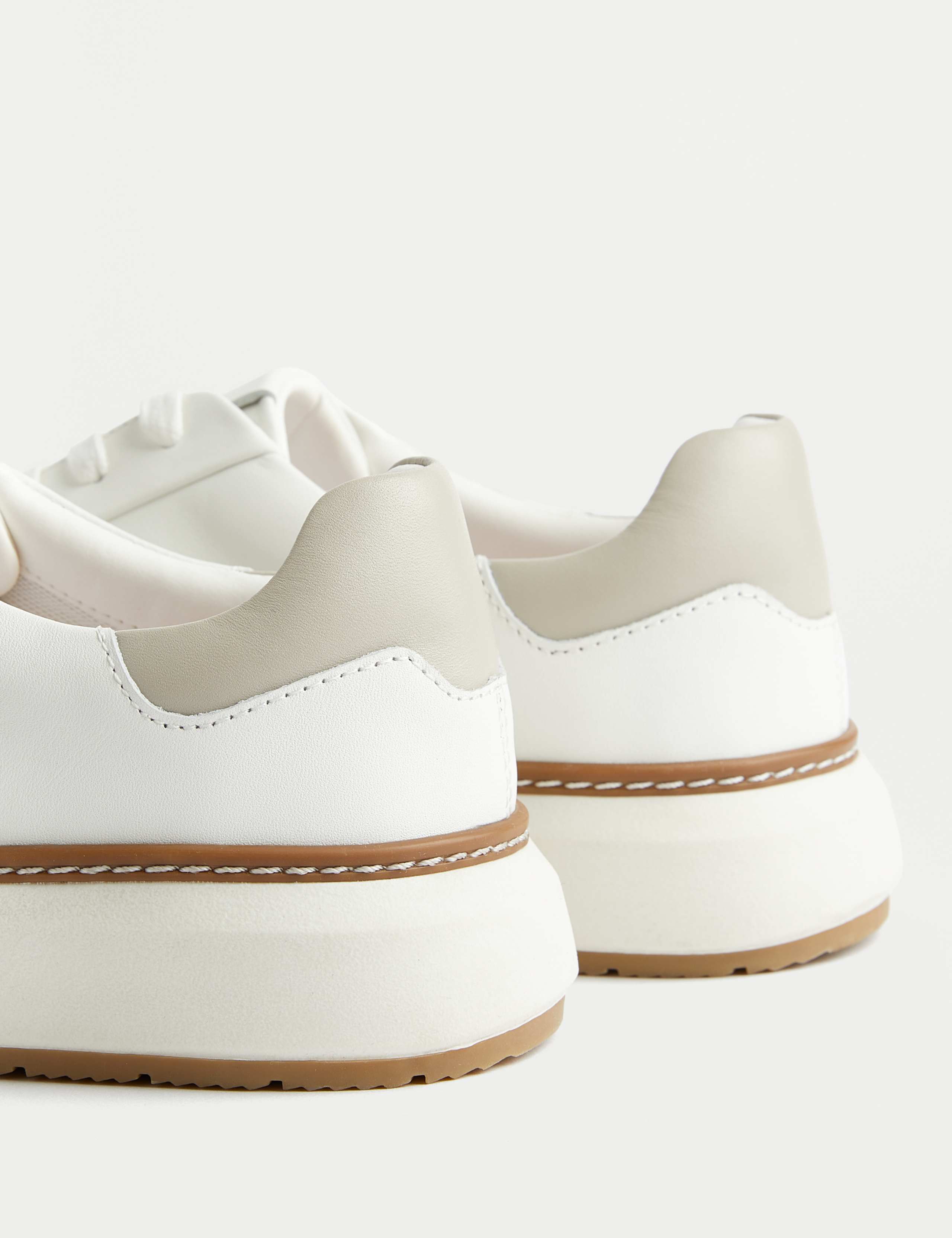 Airflex™ Leather Lace Up Trainers 3 of 4