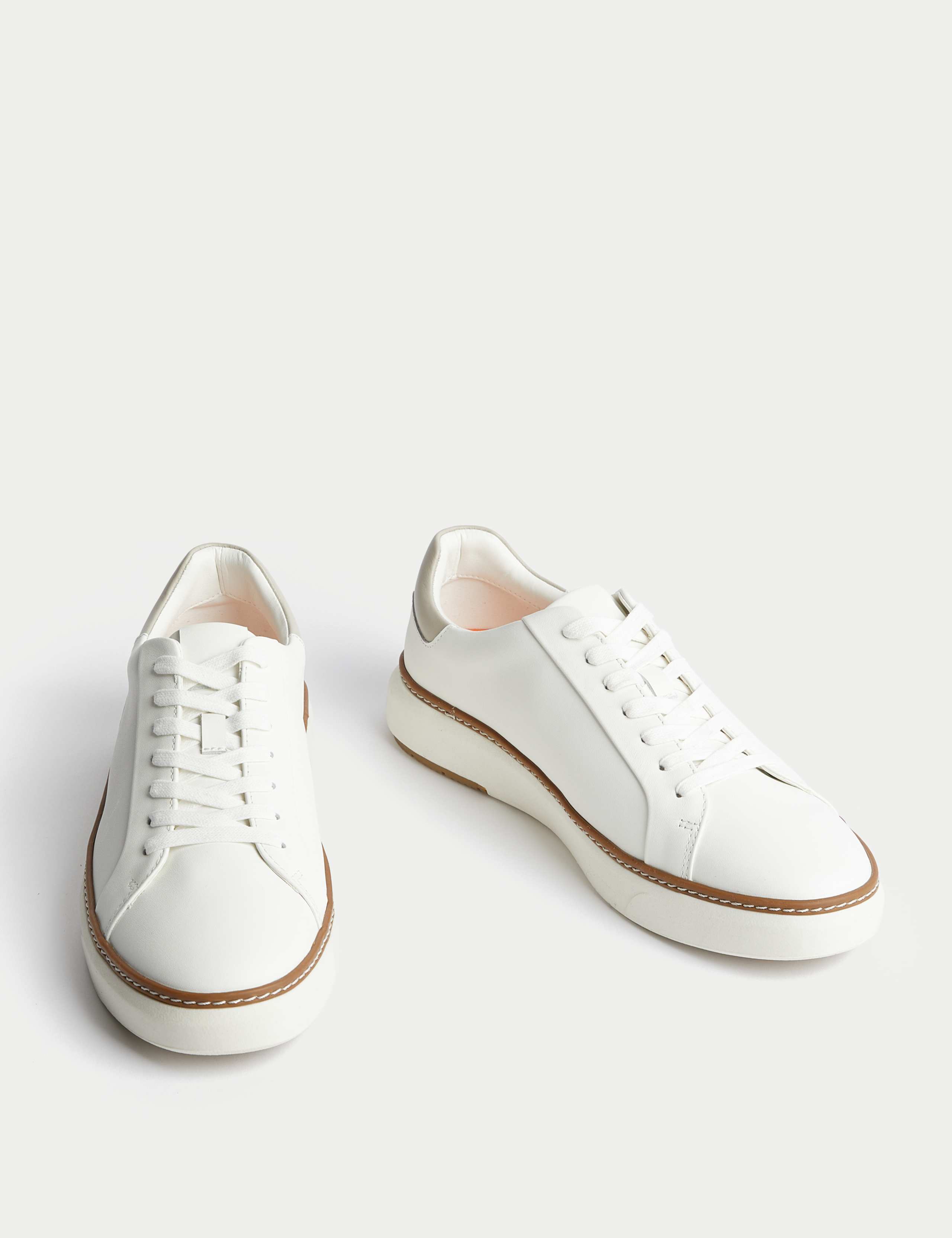 Airflex™ Leather Lace Up Trainers 2 of 4