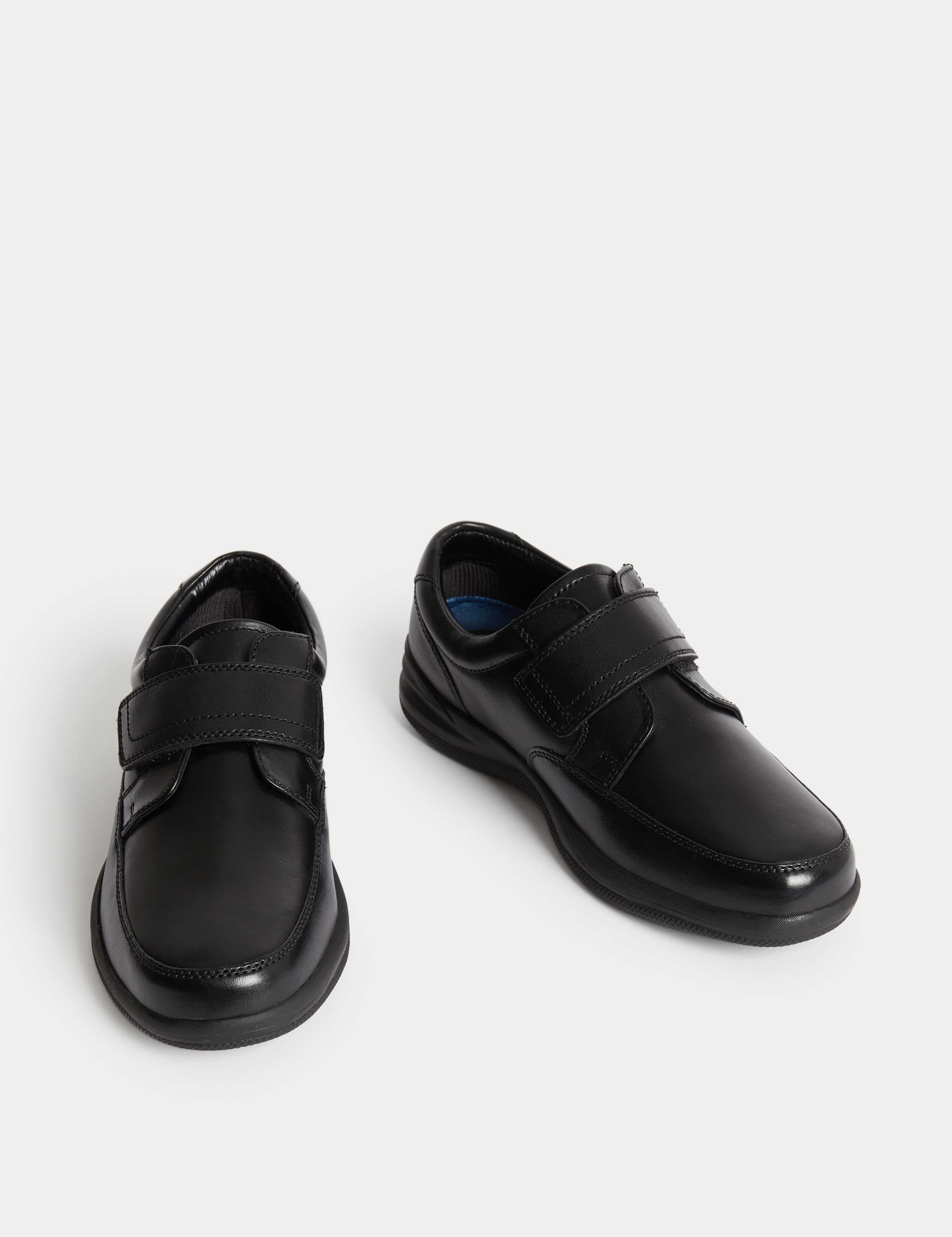 Wide Fit Leather Riptape Shoes 2 of 4