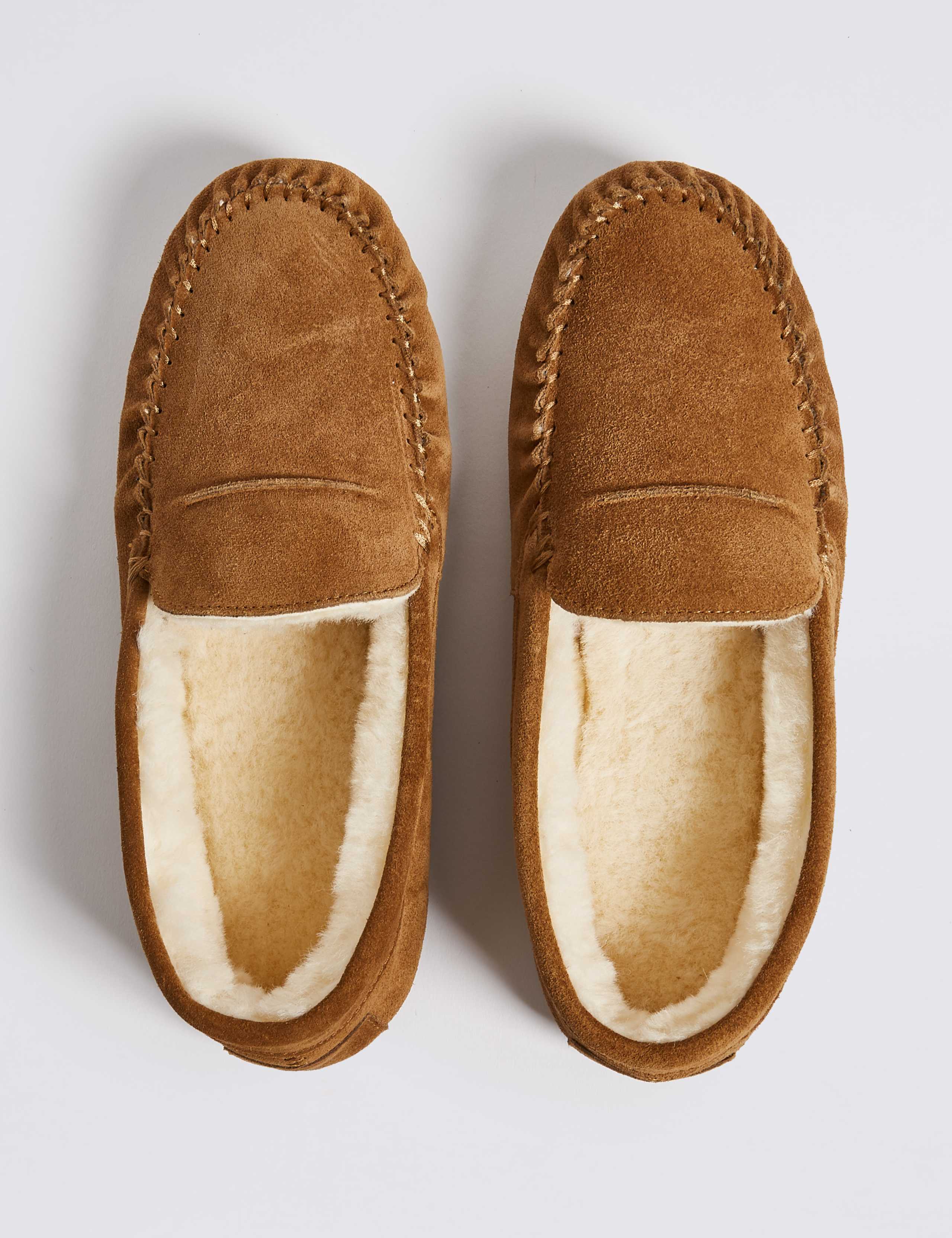 Shearling Moccasin Slippers 3 of 5