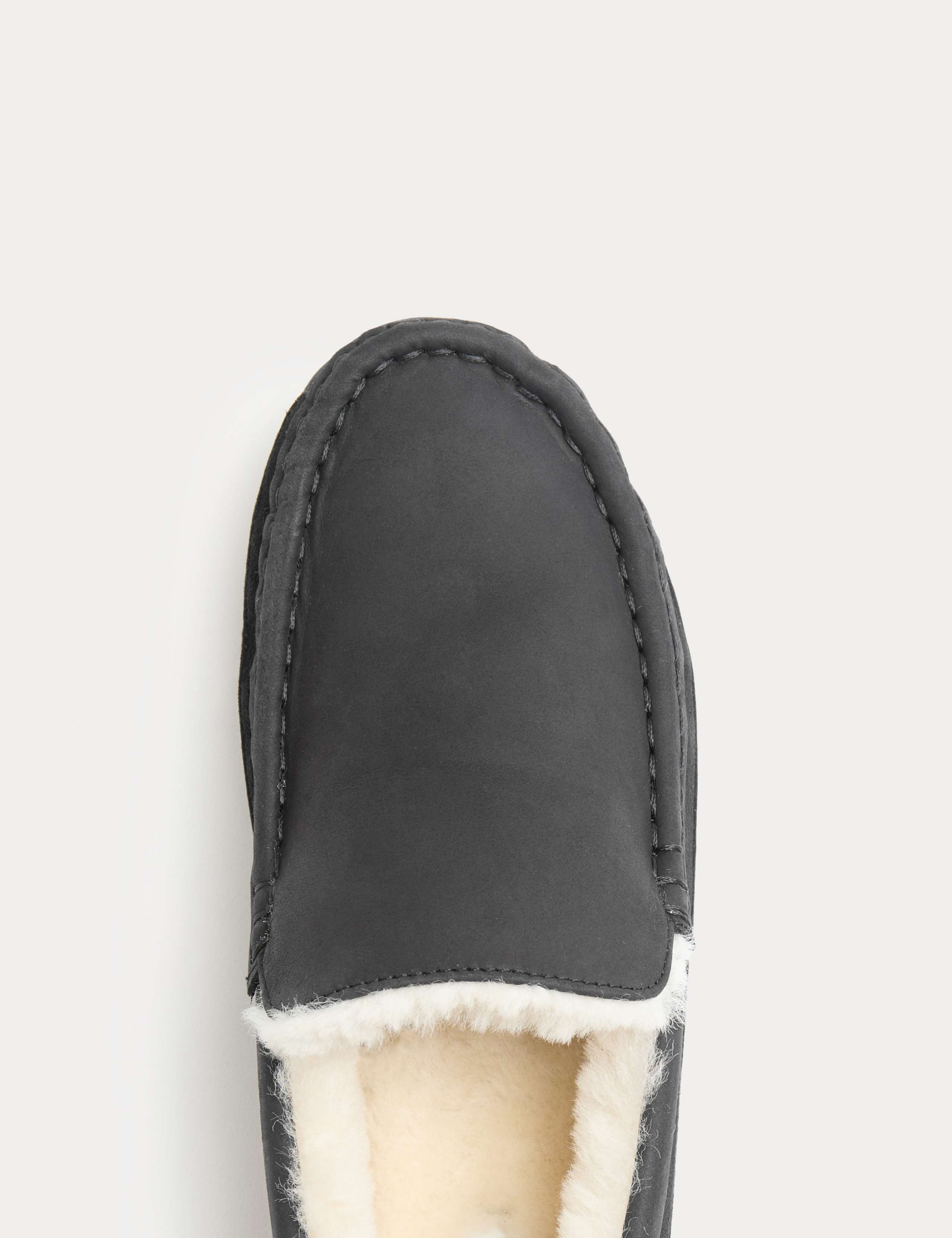 Leather Shearling Freshfeet™ Moccasin Slippers 2 of 3