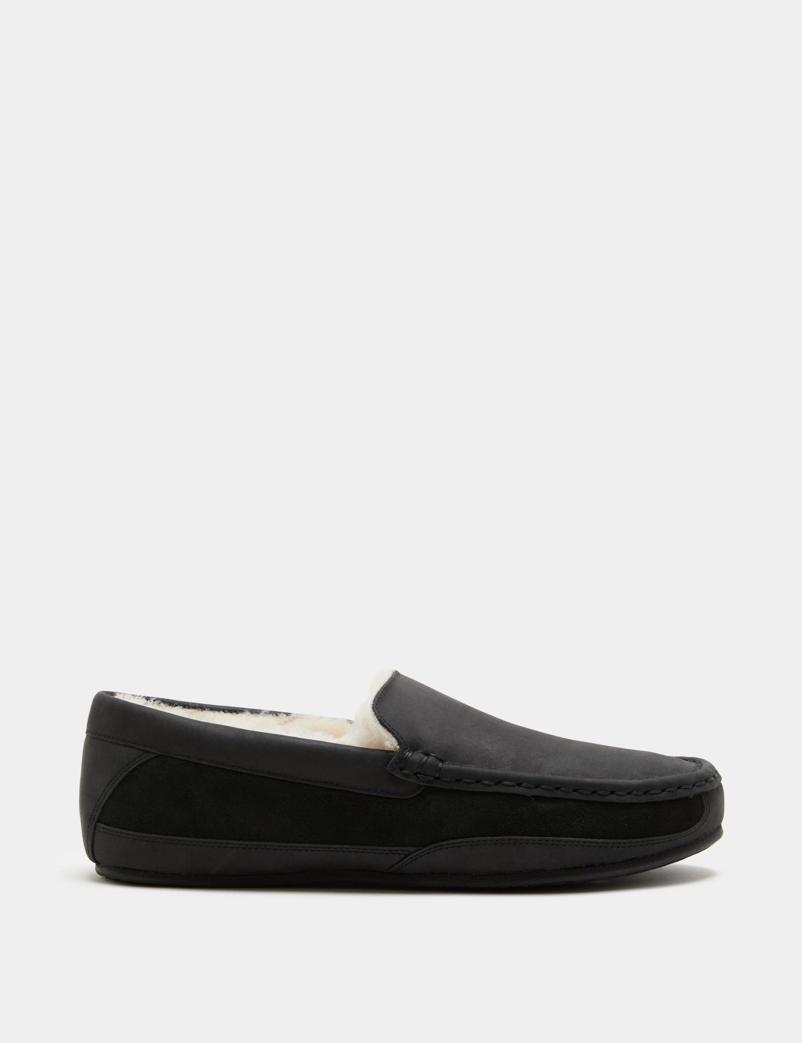 Leather Moccasin Slippers with Freshfeet™ 2 of 3