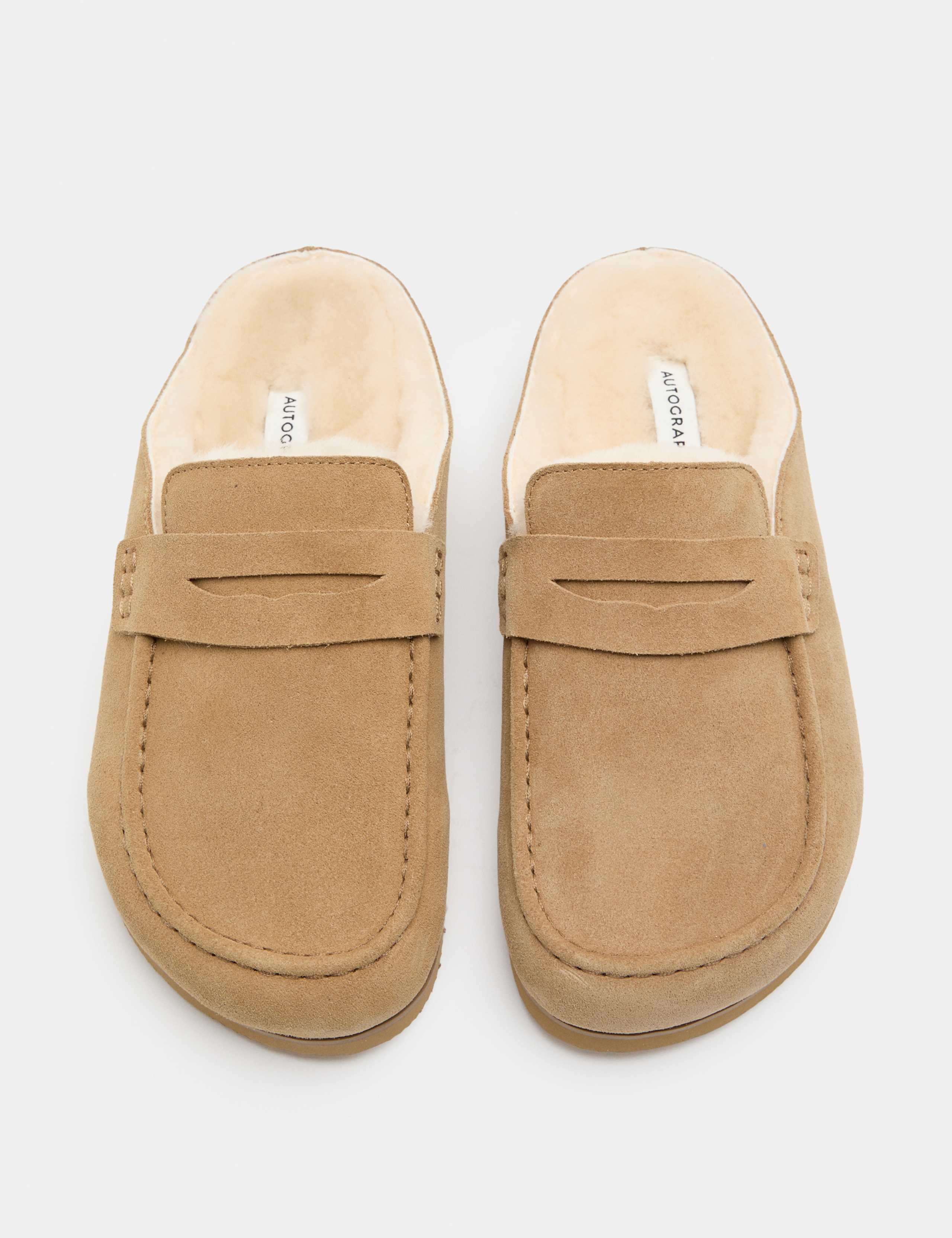 Suede Mule Slippers with Freshfeet™ 2 of 3