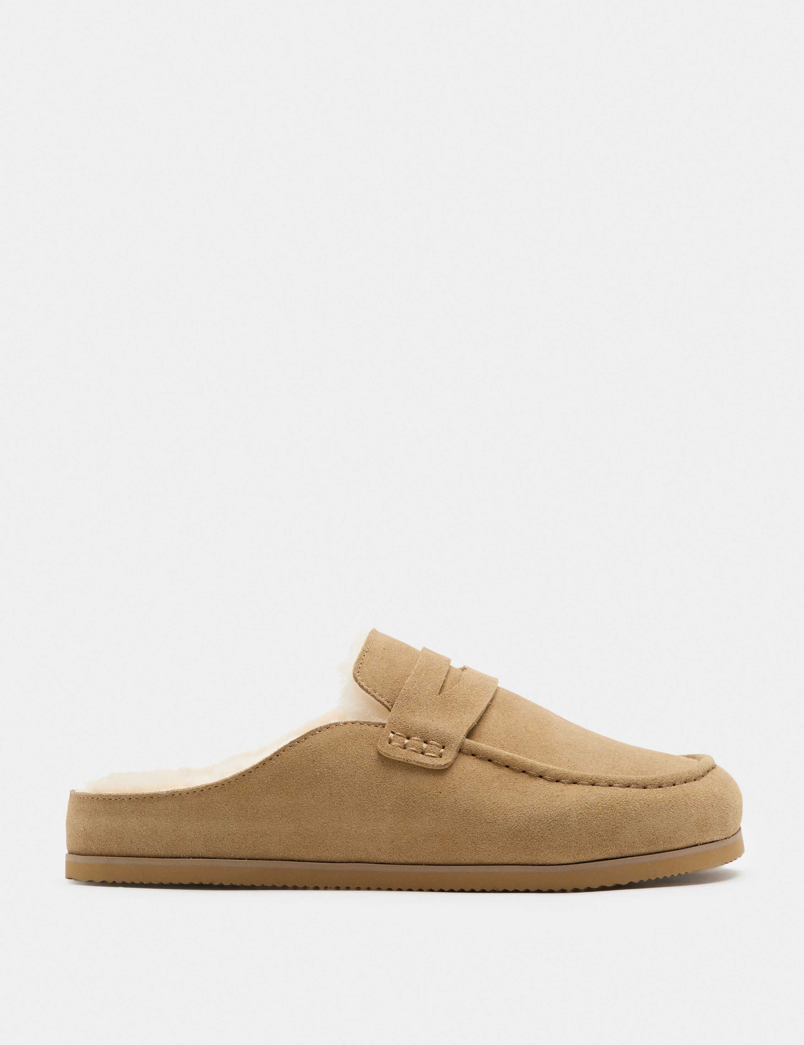 Suede Mule Slippers with Freshfeet™ 1 of 3
