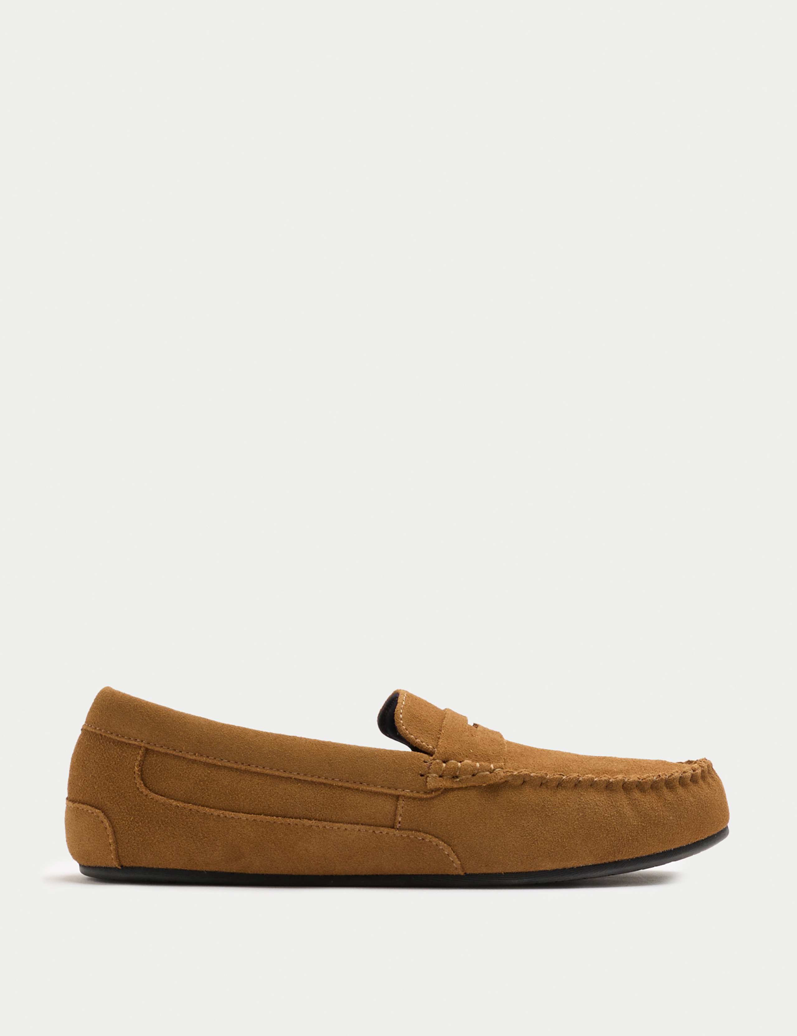 Suede Moccasin Slippers with Freshfeet™ 1 of 3
