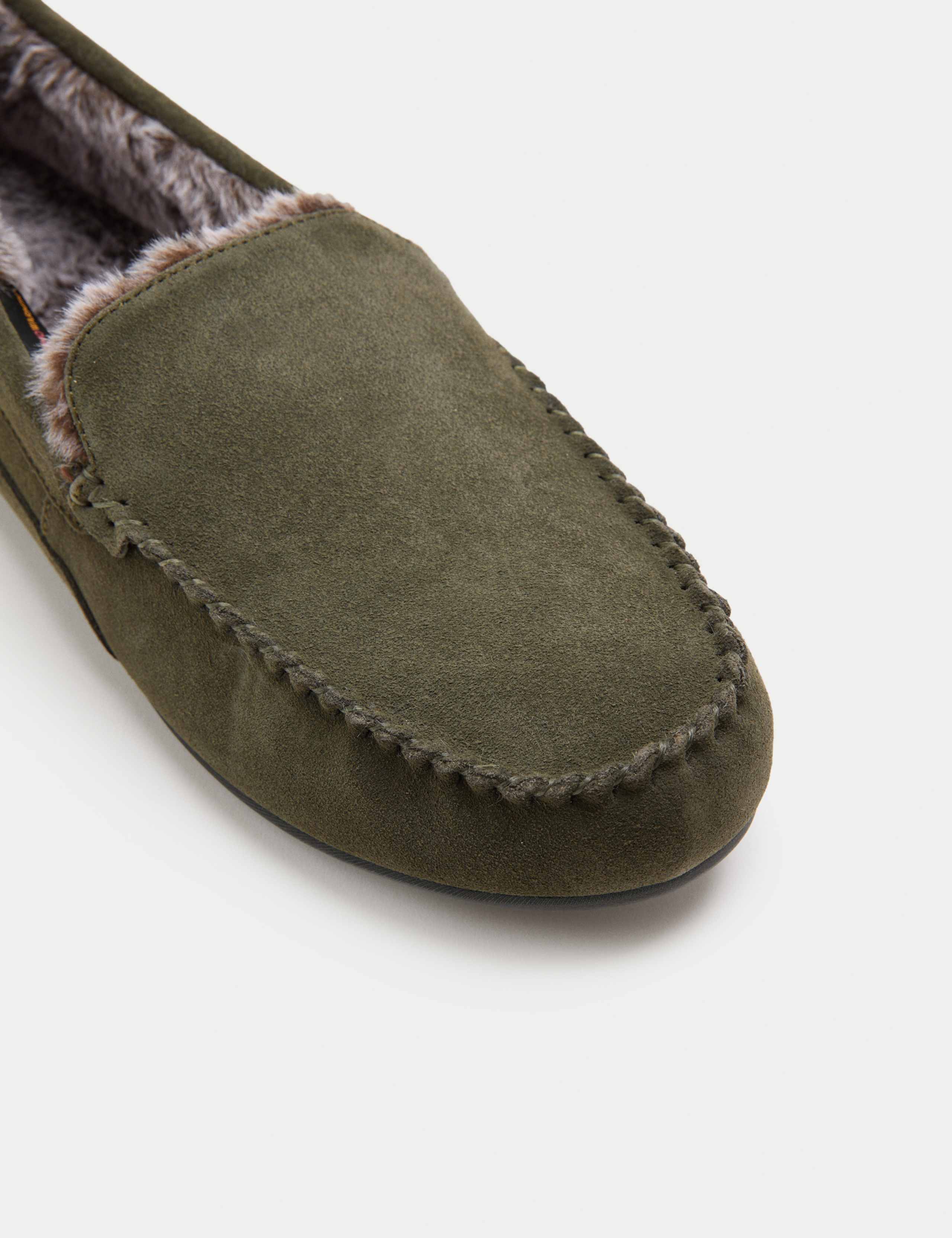 Suede Fleece Lined Moccasin Slippers 4 of 4