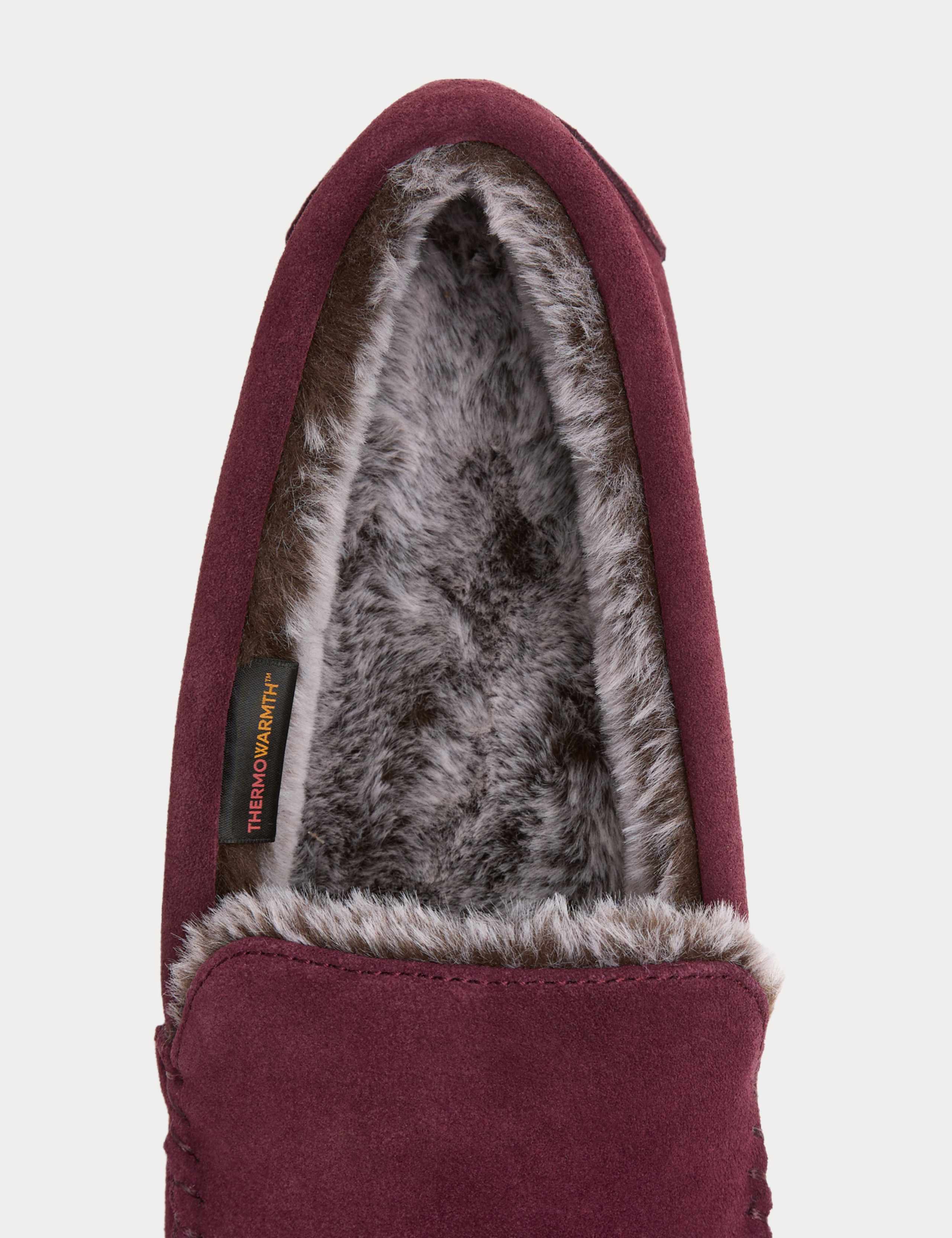 Suede Fleece Lined Moccasin Slippers 4 of 4