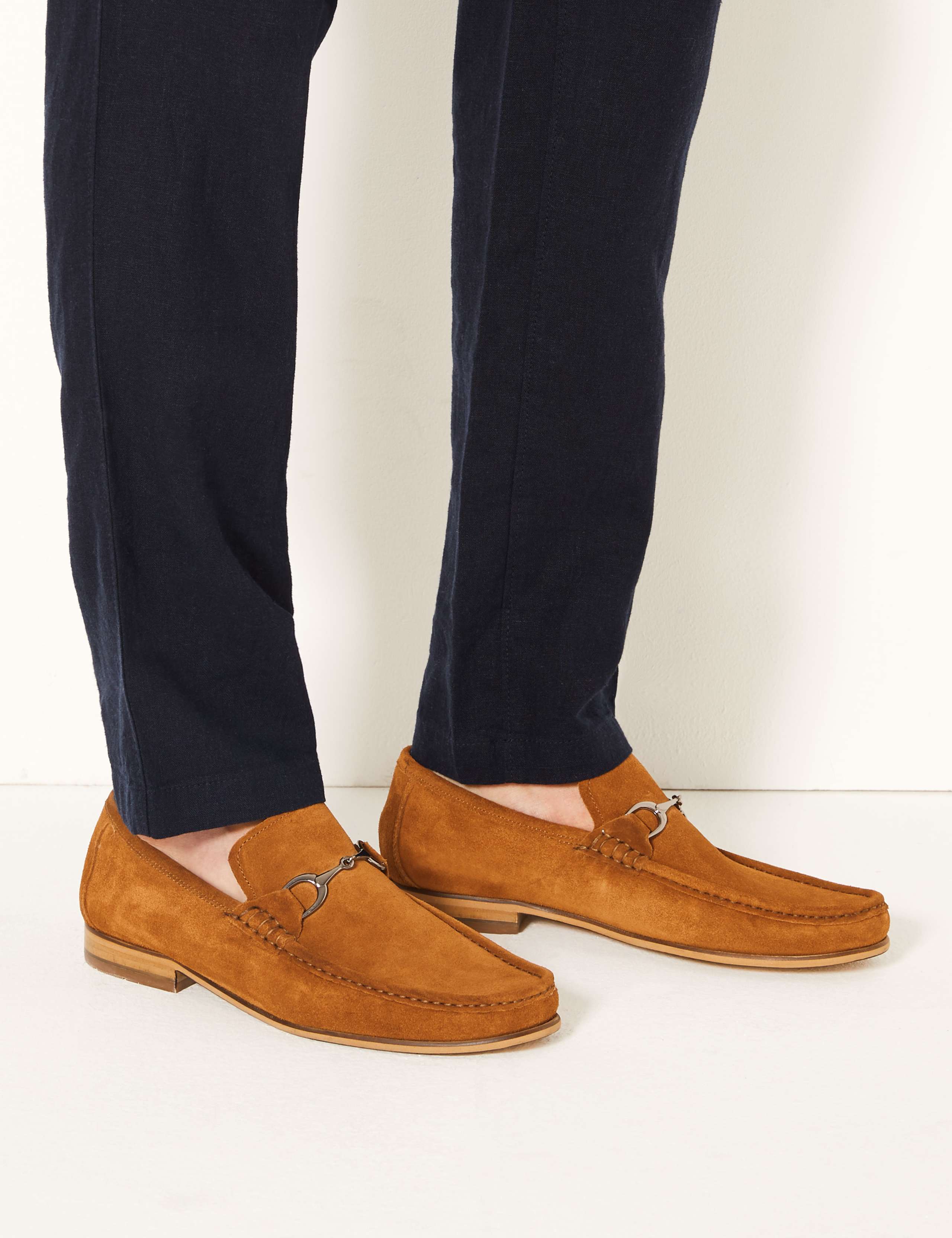 Suede Slip-on Snaffle Loafers 1 of 5