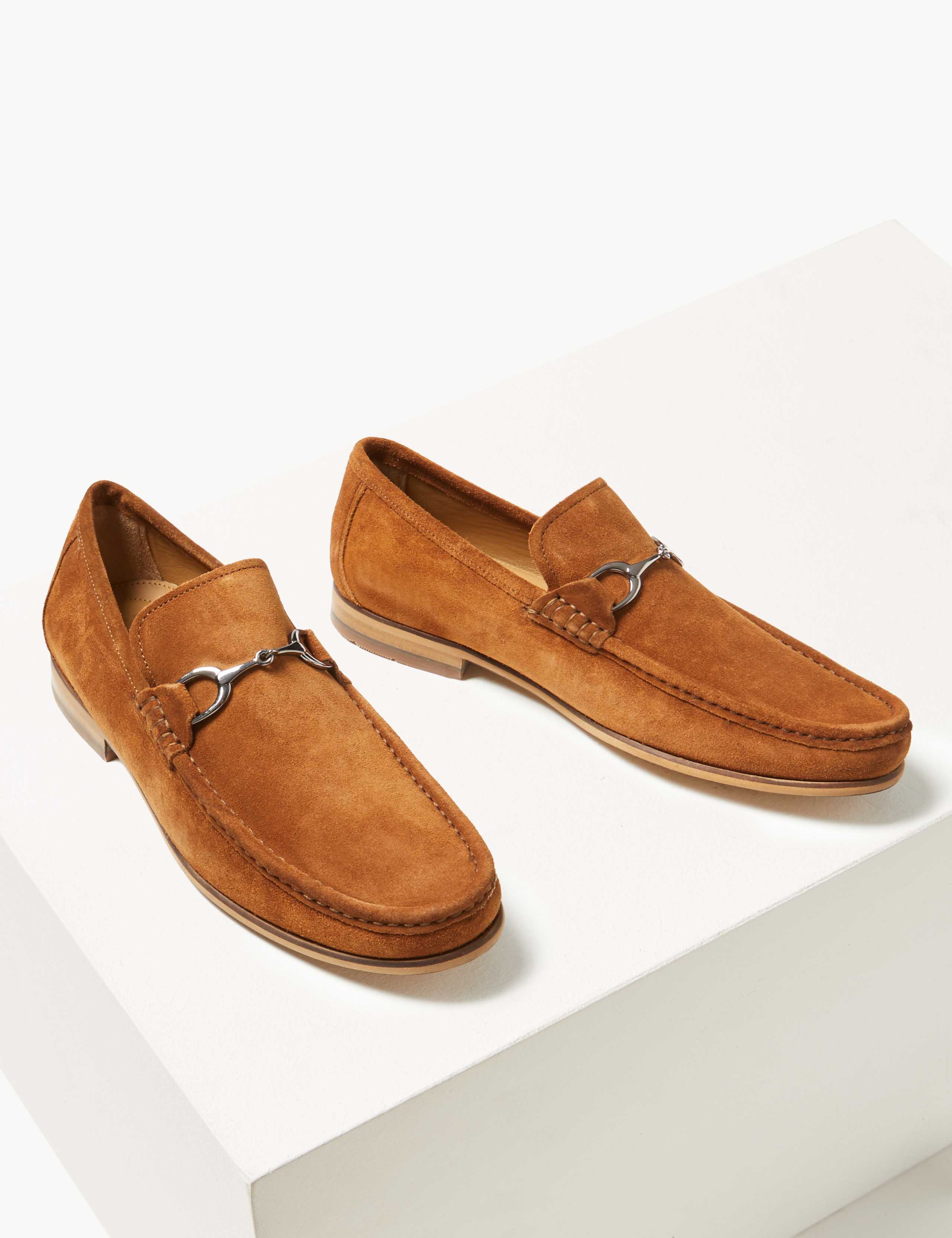 Suede Slip-on Snaffle Loafers 3 of 5